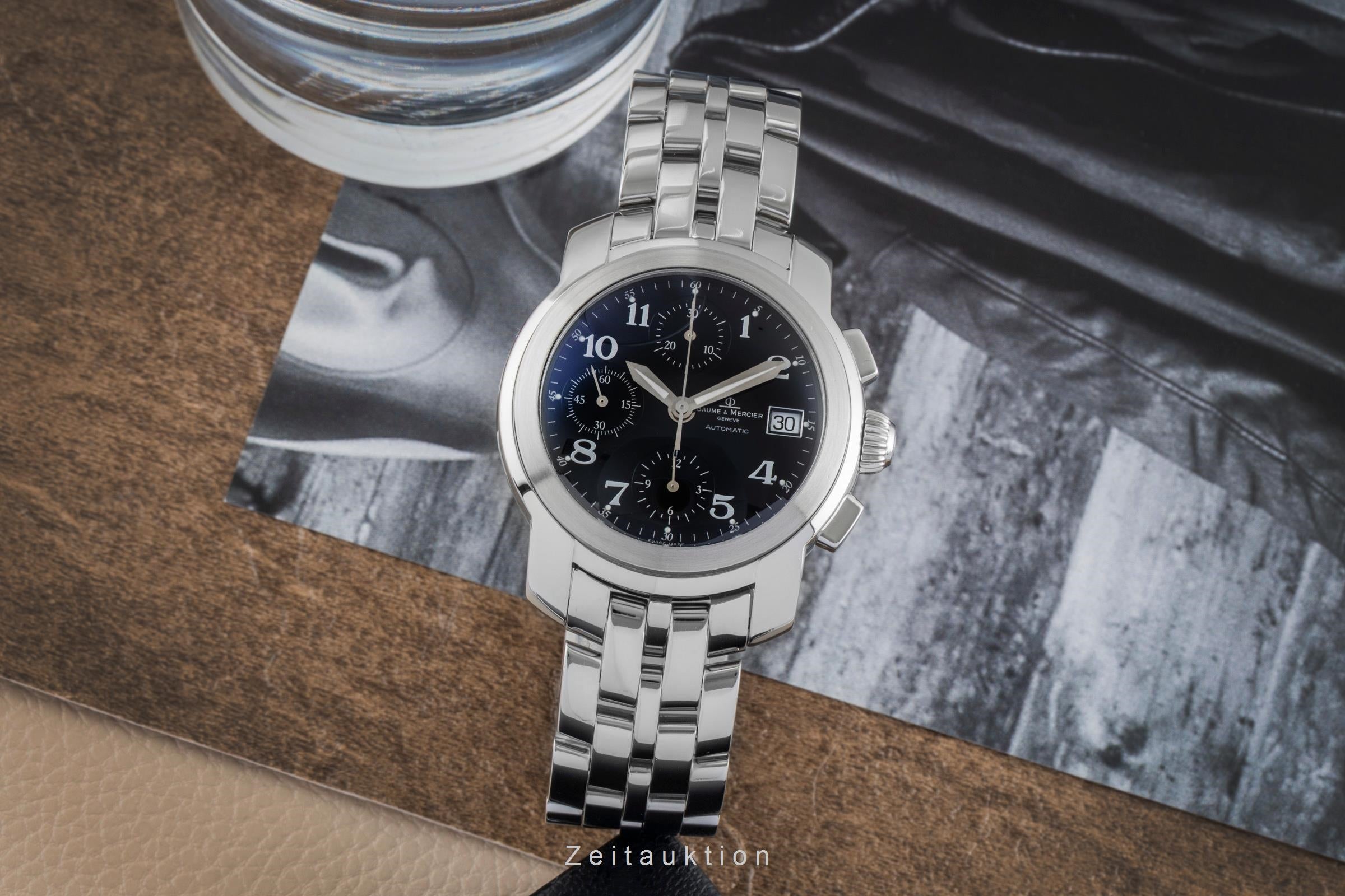 Baume & Mercier Capeland chronograph steel automatic men's watch MOAO6859  MV045216  [2504974]