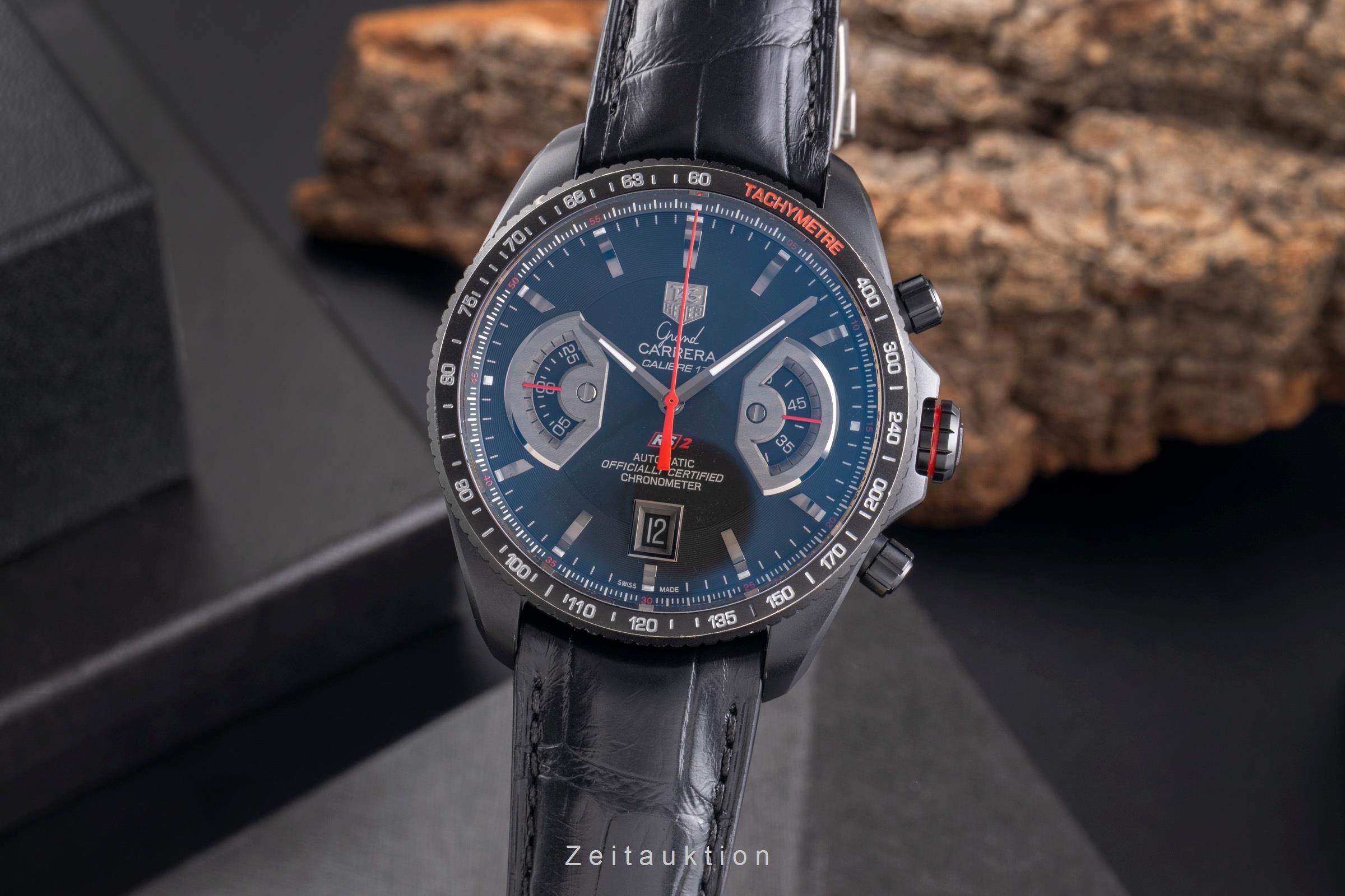 Tag Heuer Carrera Chronograph Titan Automatik Herrenuhr CAV518B.FC6237 B&P [2504981]