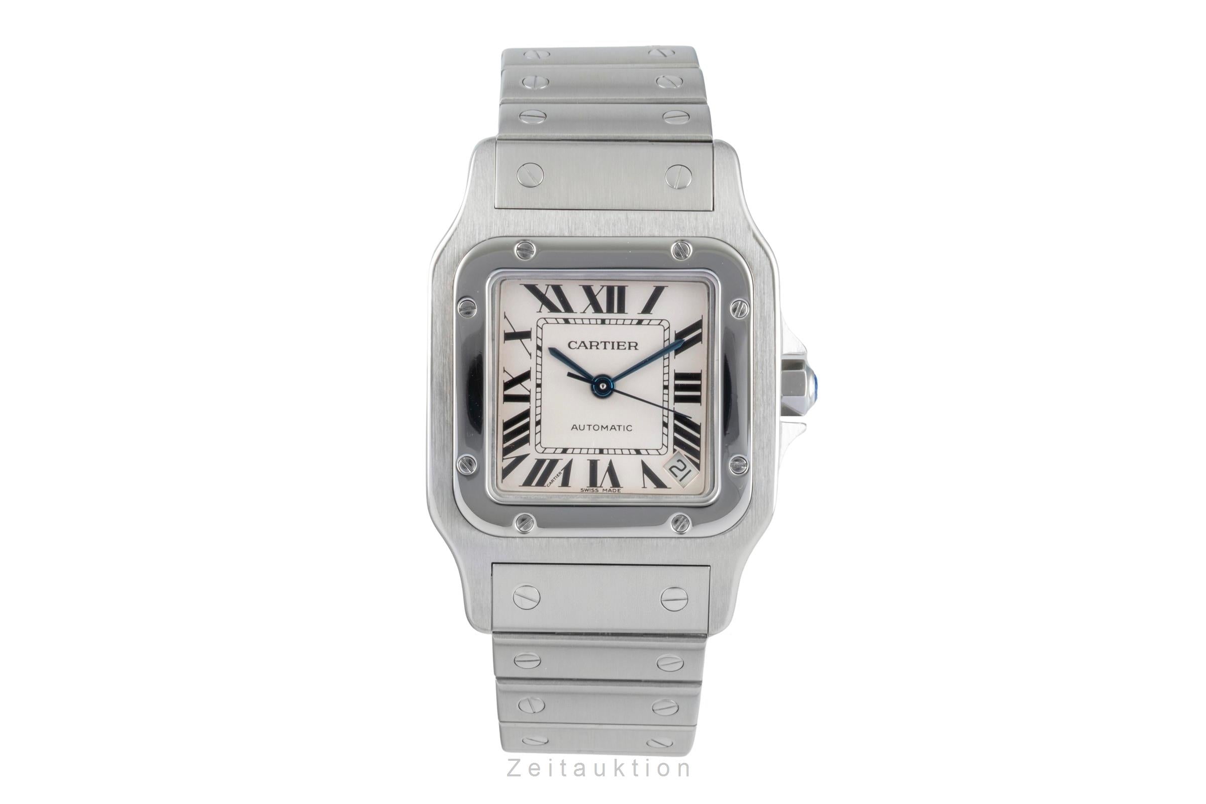 Cartier Santos acero automático reloj para caballeros 2823  [2504987]