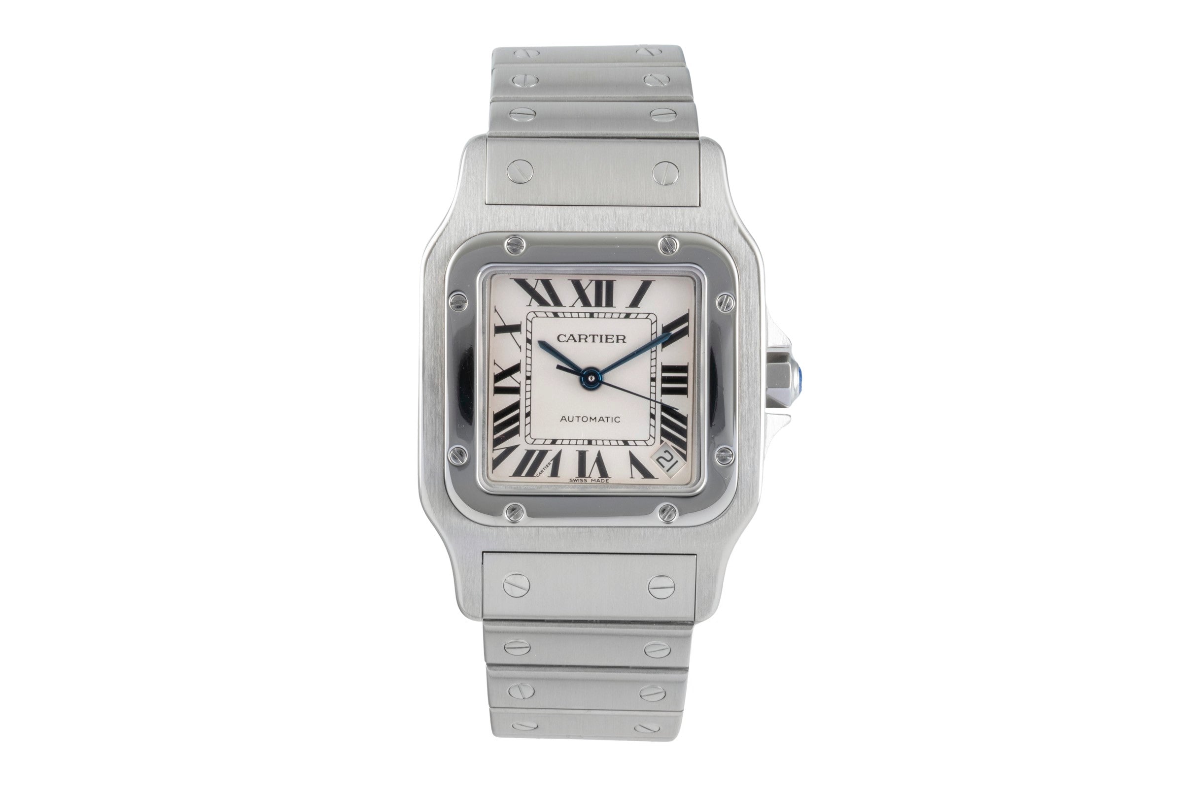 Cartier Santos acier automatique montre pour hommes 2823  [2504987]