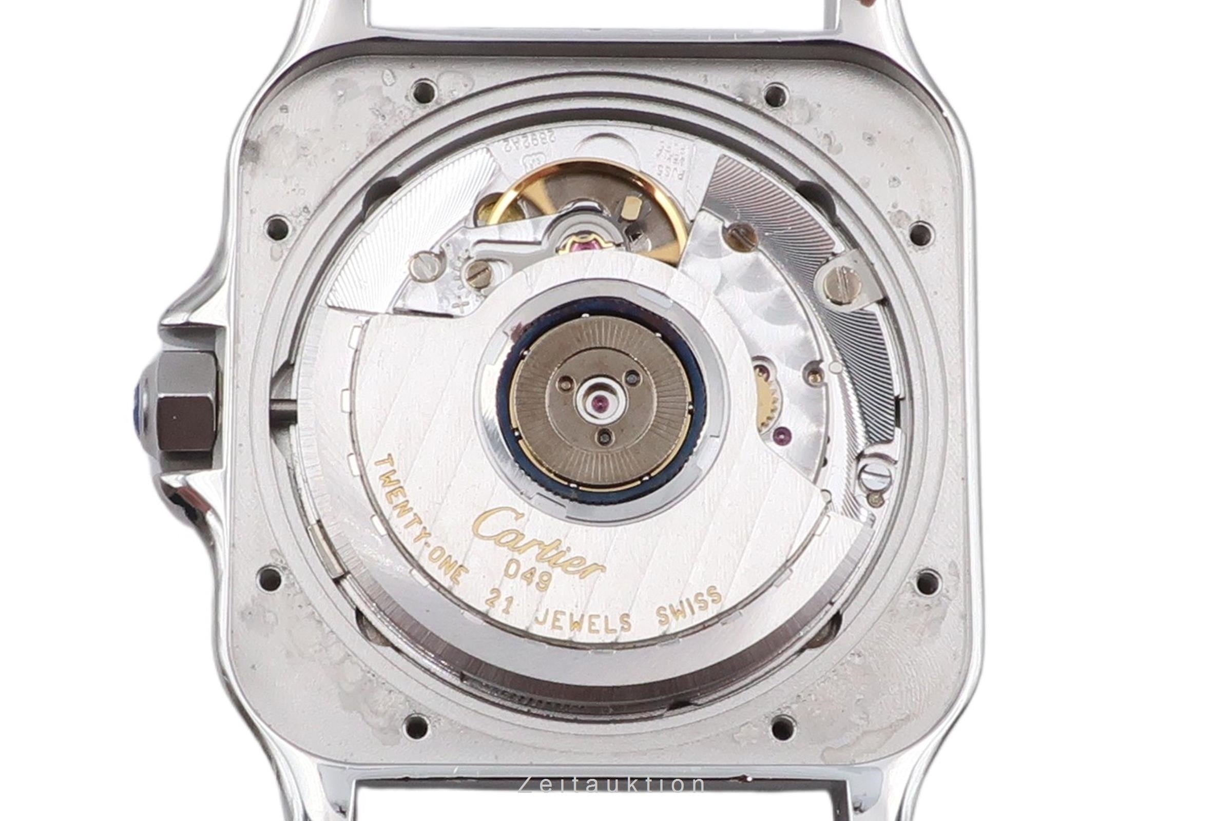 Cartier Santos acero automático reloj para caballeros 2823  [2504987]