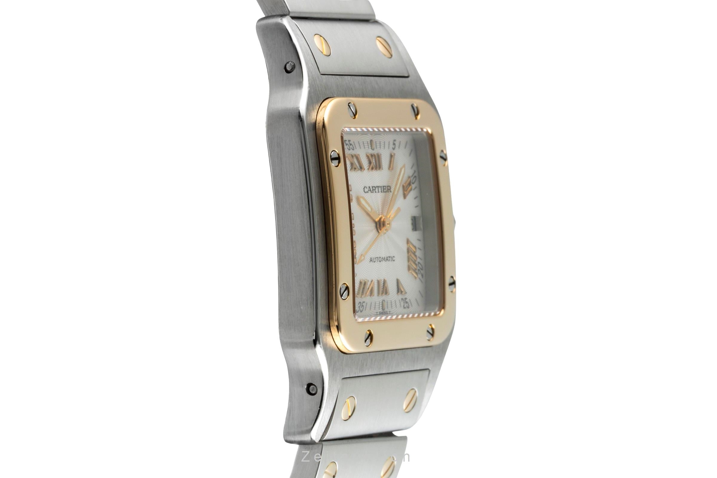 Cartier Santos steel / gold automatic men's watch W20041C4  [2504989]