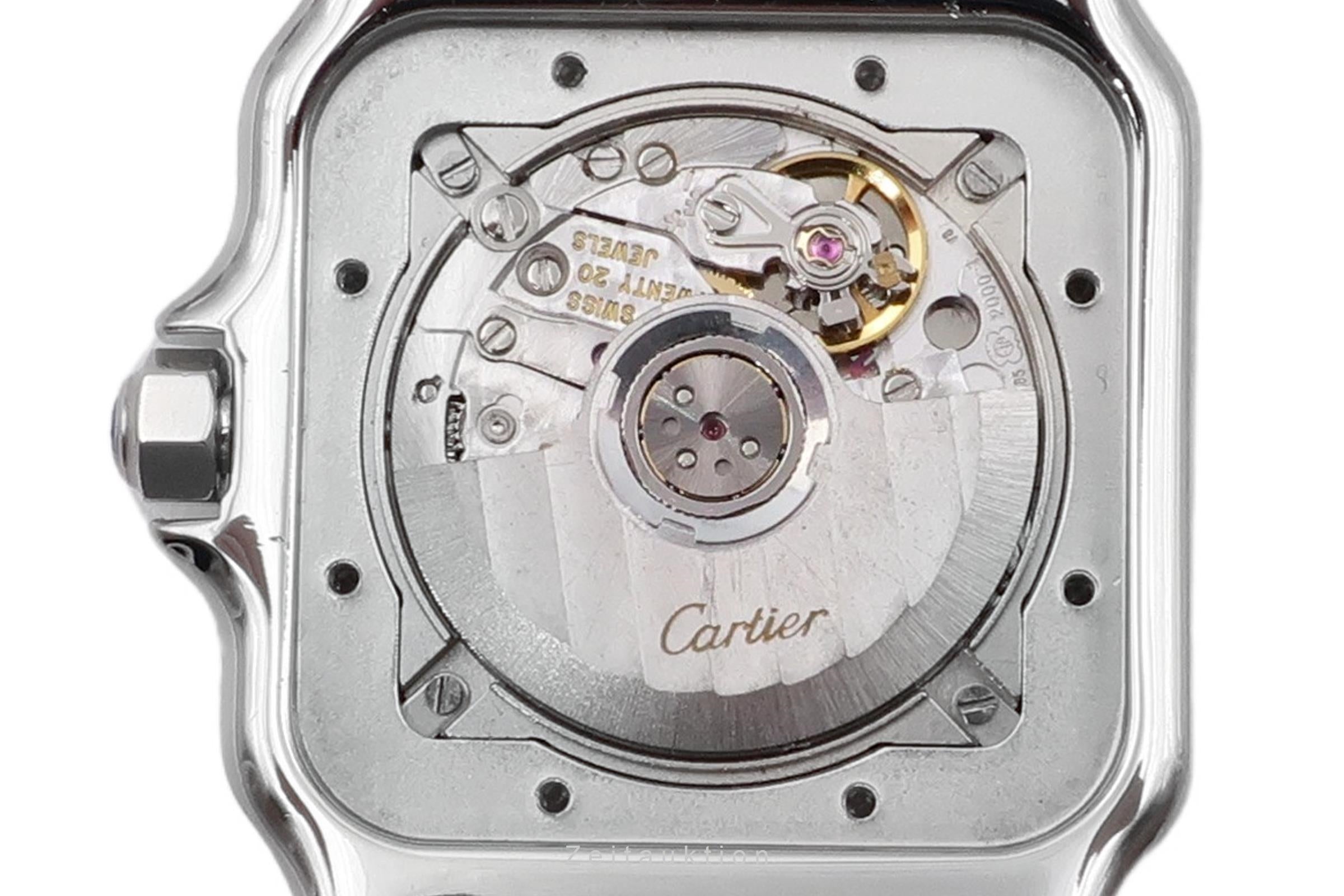 Cartier Santos steel / gold automatic men's watch W20041C4  [2504989]