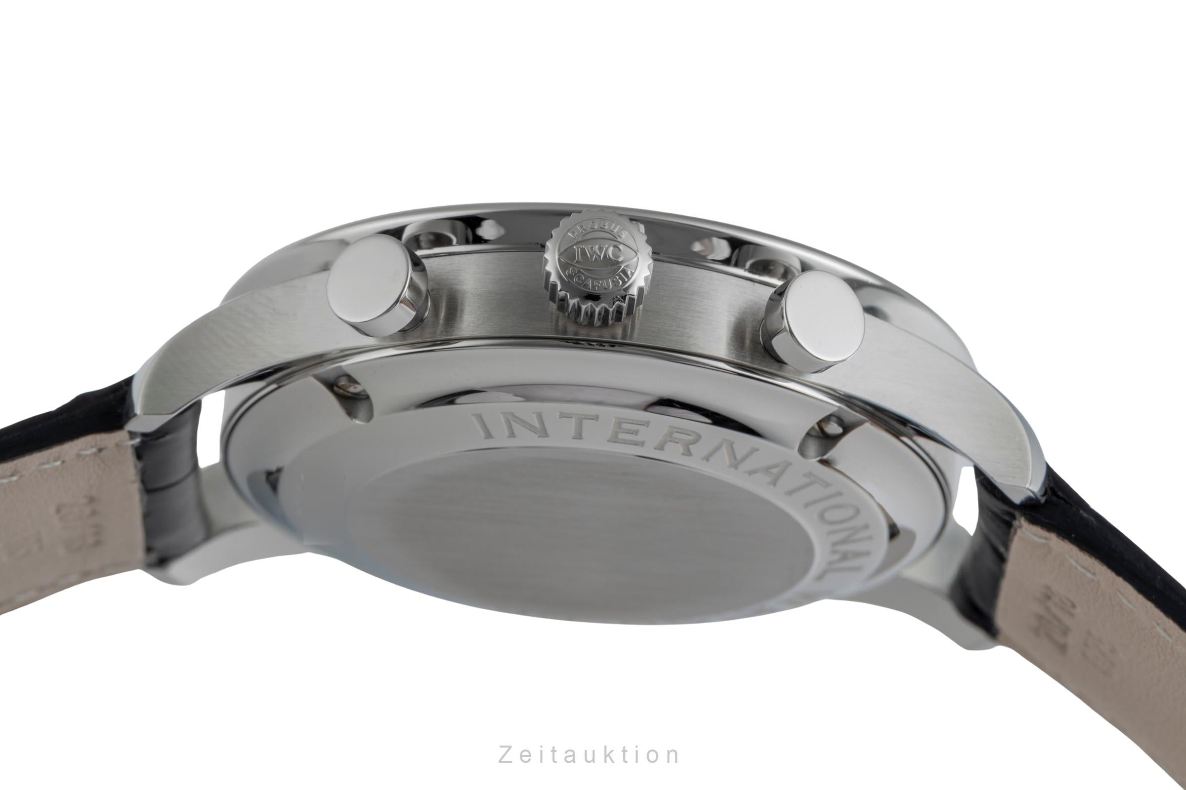 IWC Portugieser chronograph steel automatic men's watch IW371401 LP: 9100EUR  [2504992]