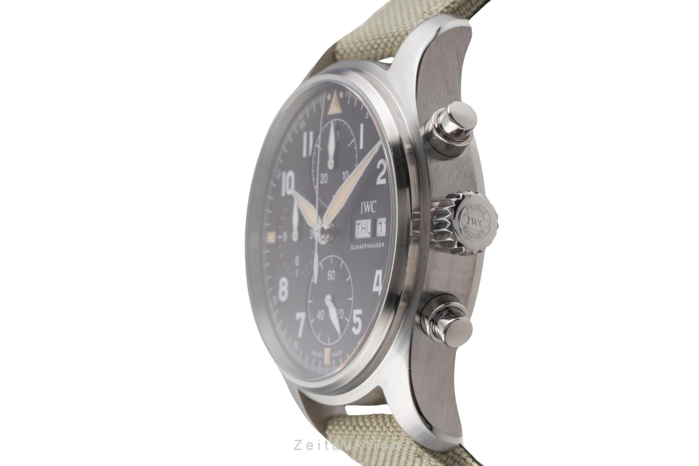 IWC Pilot Spitfire Chronograph Automatik Edelstahl Ref IW387901 B&P NP: 7300,- € [2504993]