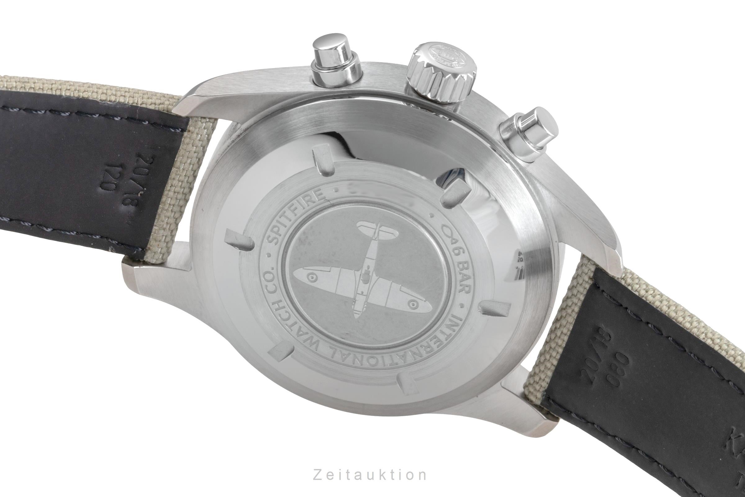 IWC Pilot Spitfire Chronograph Automatik Edelstahl Ref IW387901 B&P NP: 7300,- € [2504993]