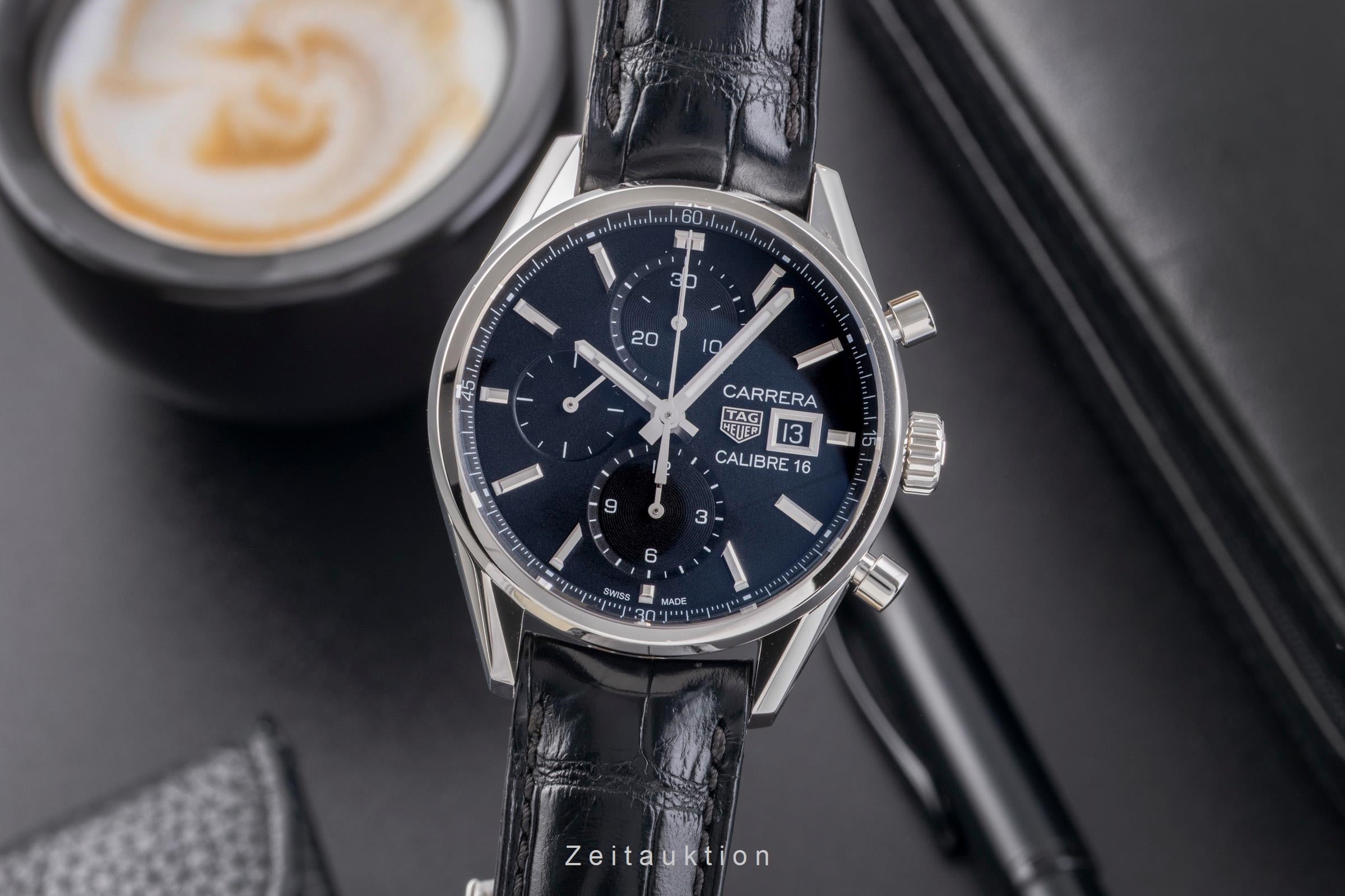 Tag Heuer Carrera Automatik Calibre 16 Edelstahl Herrenuhr Ref. CBK2110  [2504994]