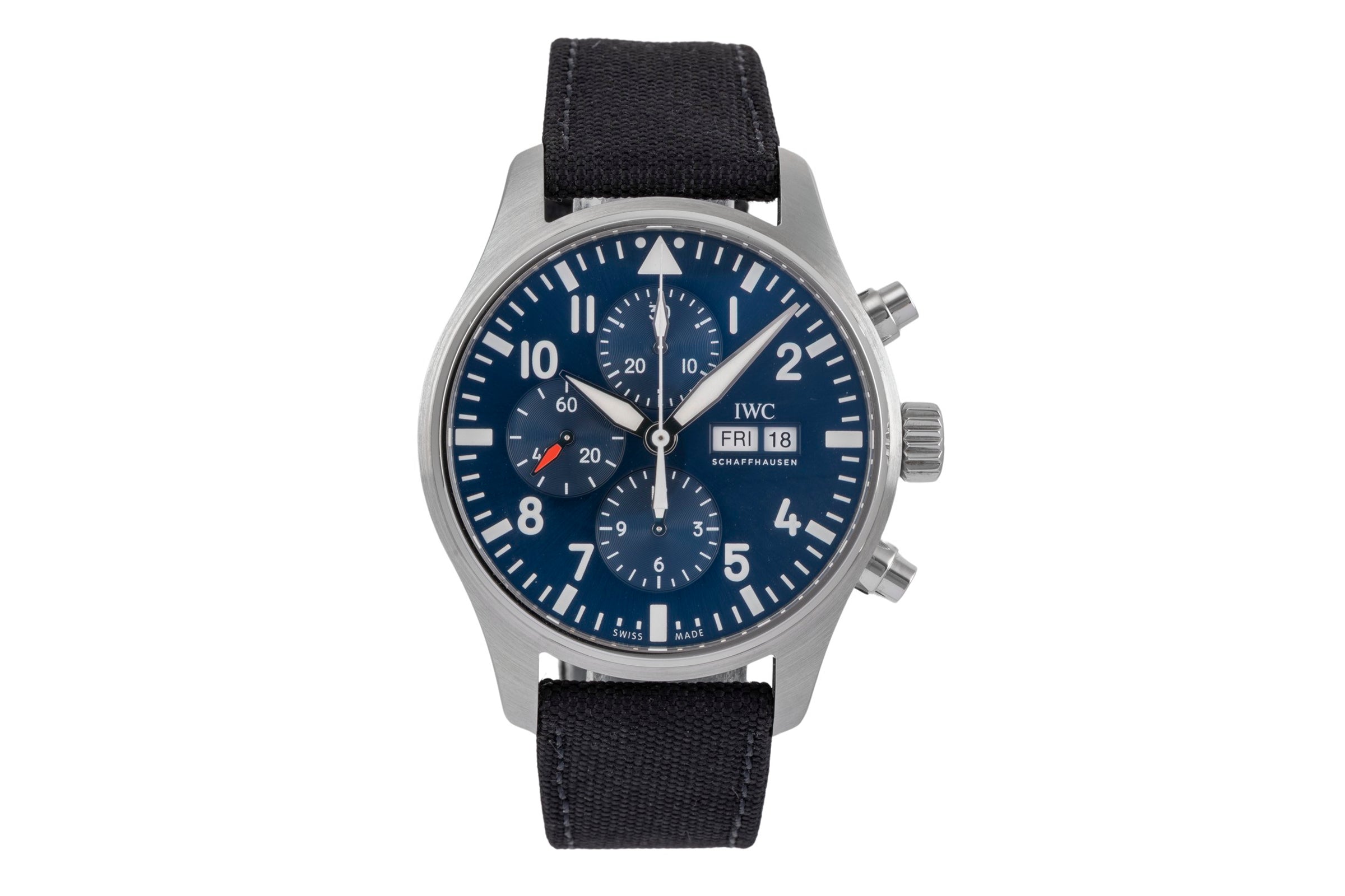IWC Fliegerchronograph cronografo acciaio automatismo orologio da uomo IW377714 LP: 7800EUR  [2505001]