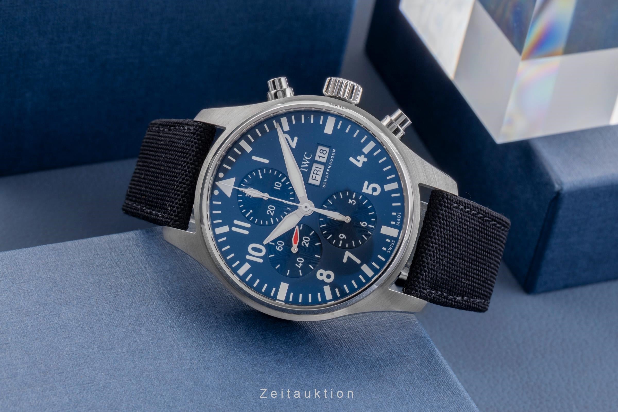 IWC Fliegerchronograph cronografo acciaio automatismo orologio da uomo IW377714 LP: 7800EUR  [2505001]
