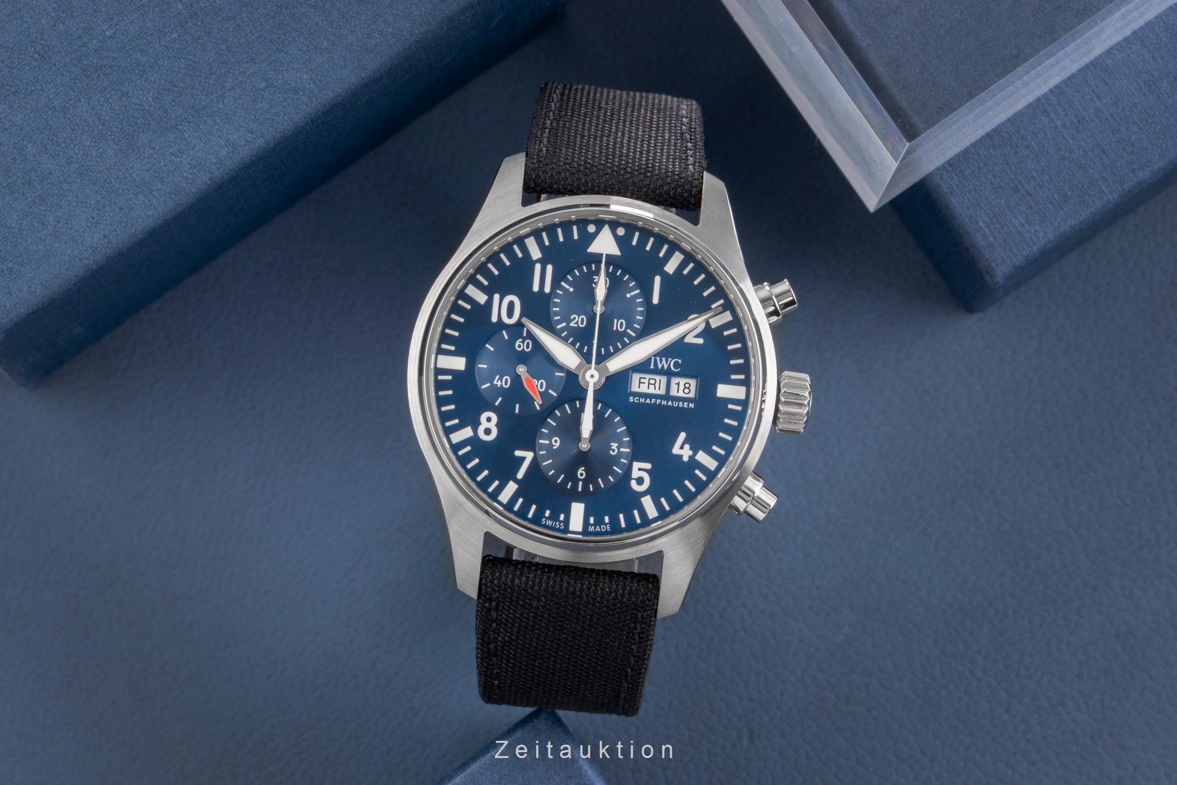 IWC Fliegerchronograph cronografo acciaio automatismo orologio da uomo IW377714 LP: 7800EUR  [2505001]