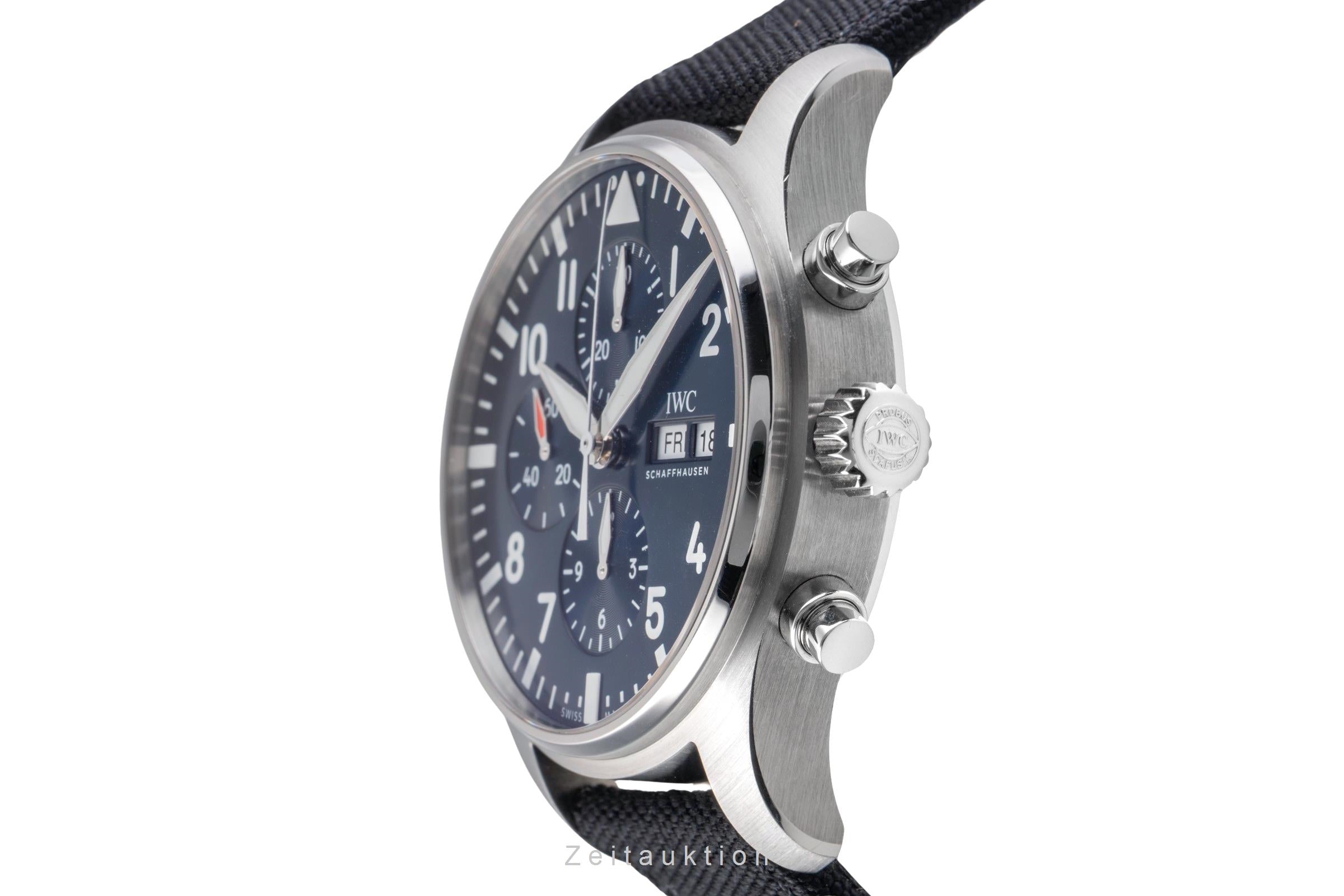 IWC Fliegerchronograph cronografo acciaio automatismo orologio da uomo IW377714 LP: 7800EUR  [2505001]