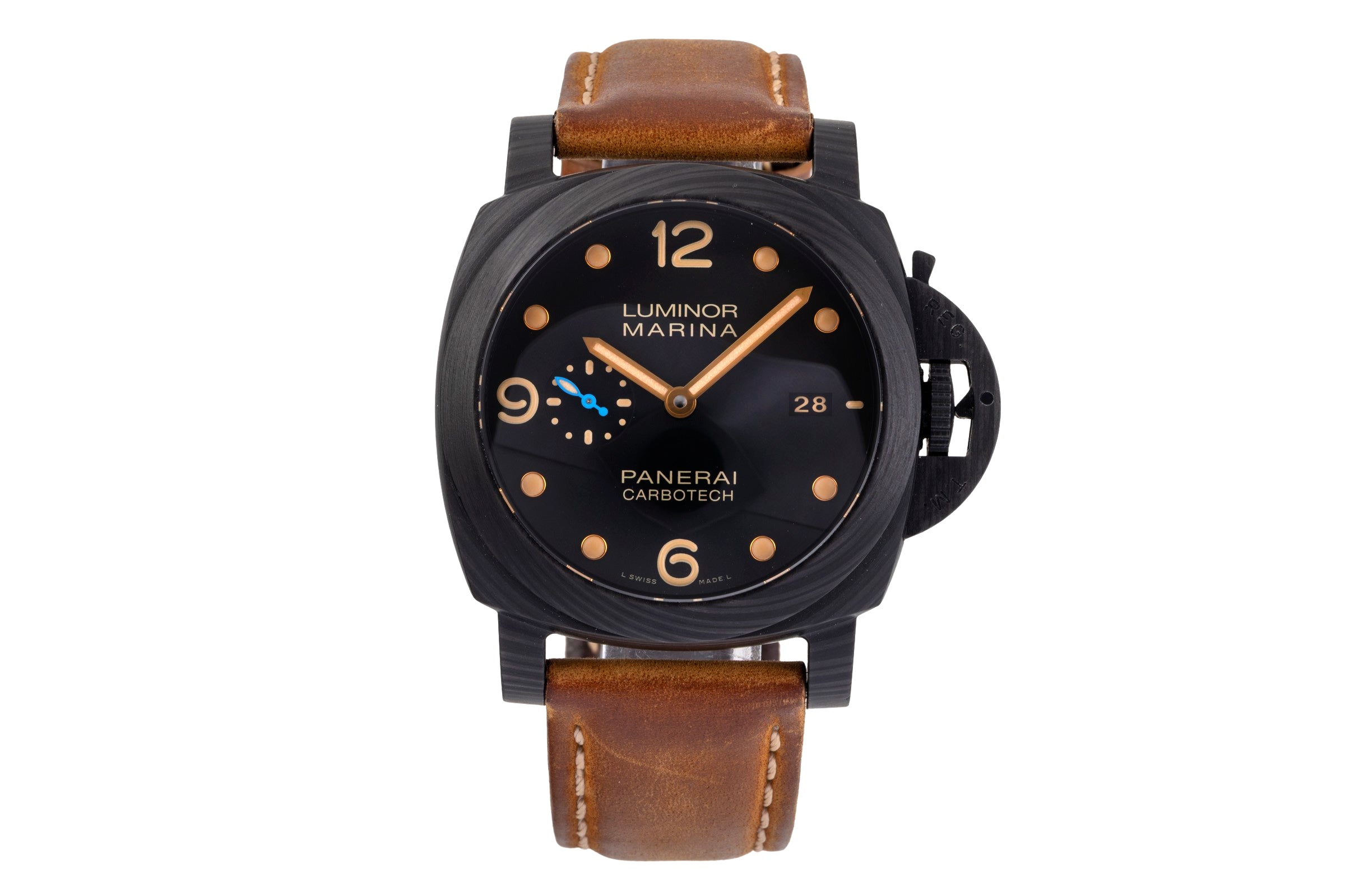 Panerai Luminor Marina carbone automatique montre pour hommes PAM00661 LP: 11900EUR  [2505009]