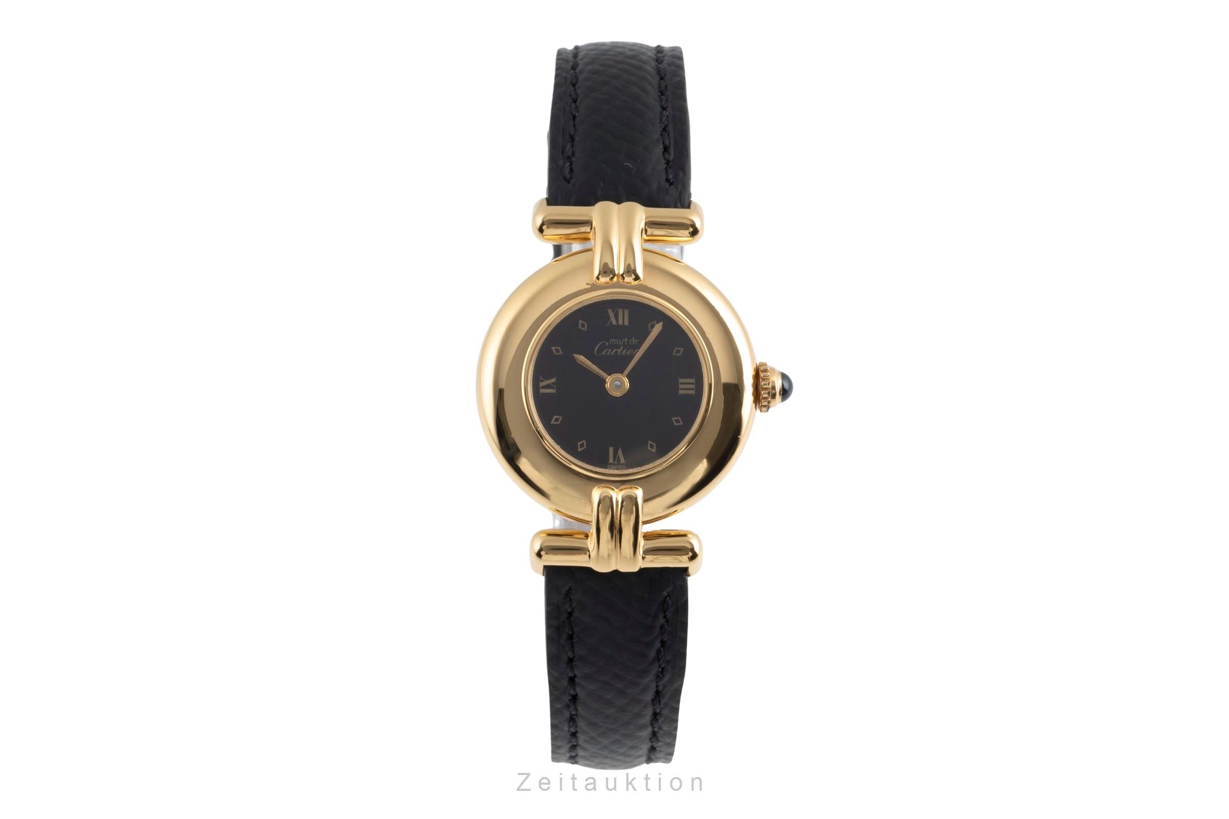 Cartier Colisee argento dorato quarzo orologio da donna 590002  [2505018]