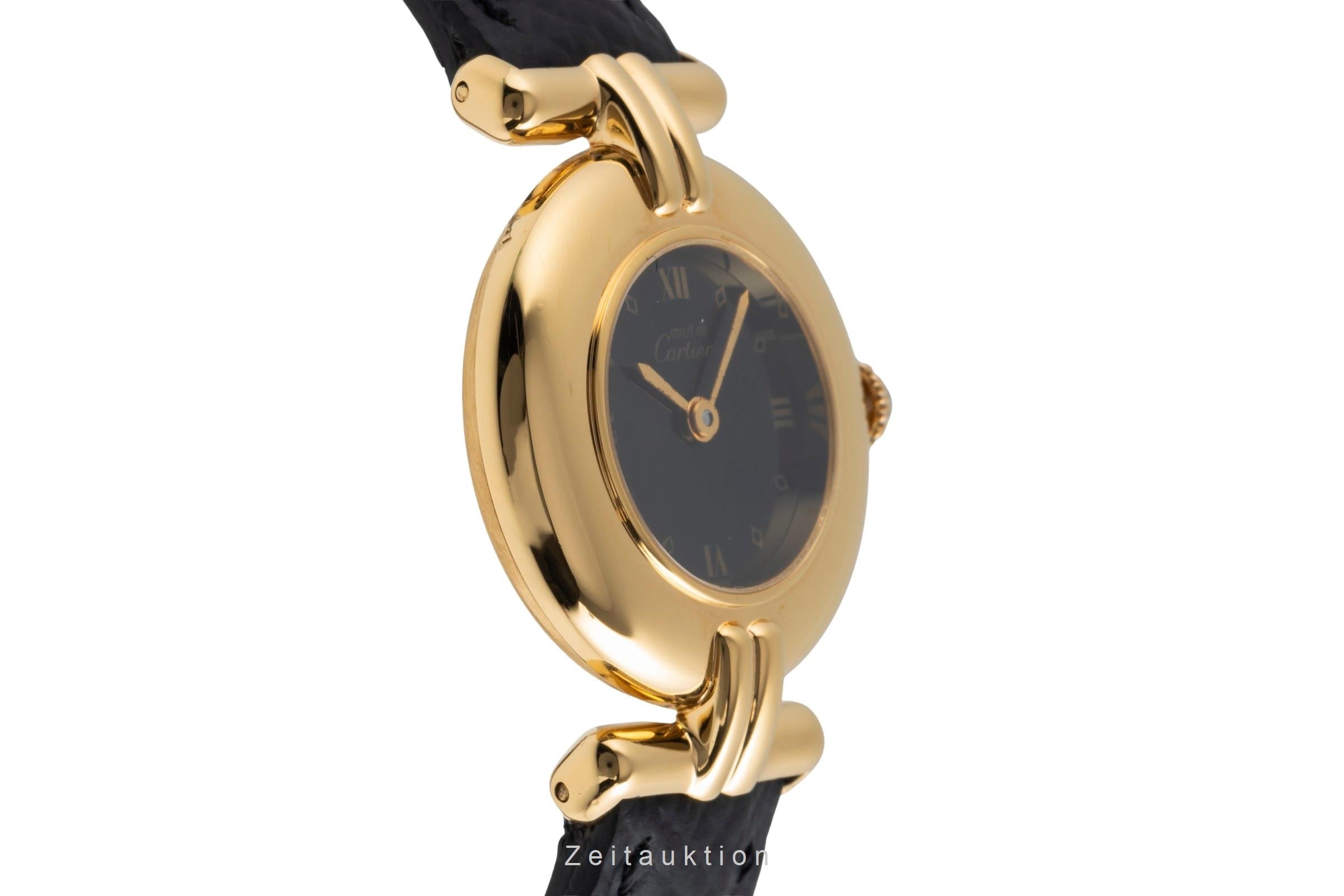 Cartier Colisee argento dorato quarzo orologio da donna 590002  [2505018]