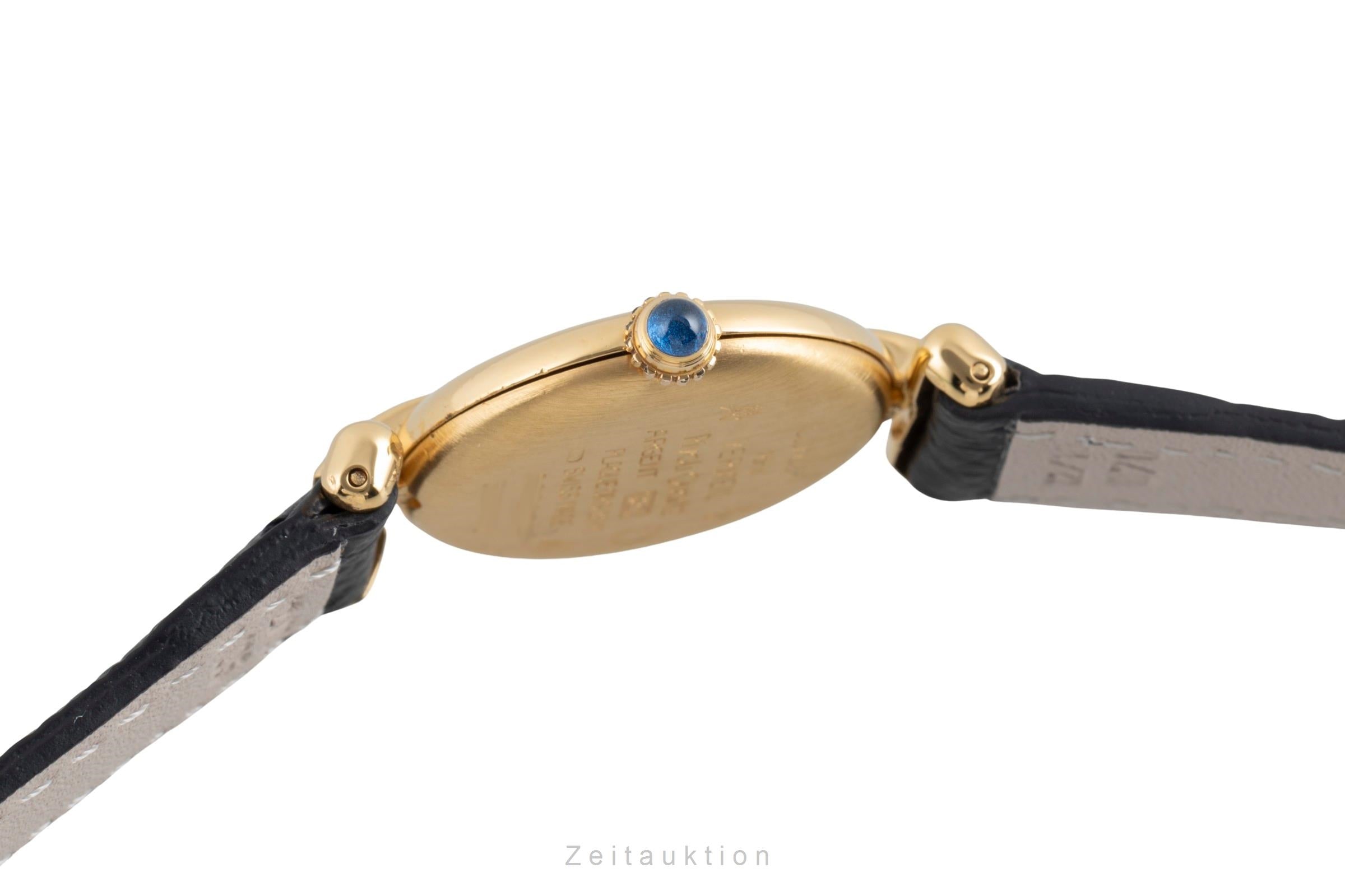 Cartier Colisee argento dorato quarzo orologio da donna 590002  [2505018]