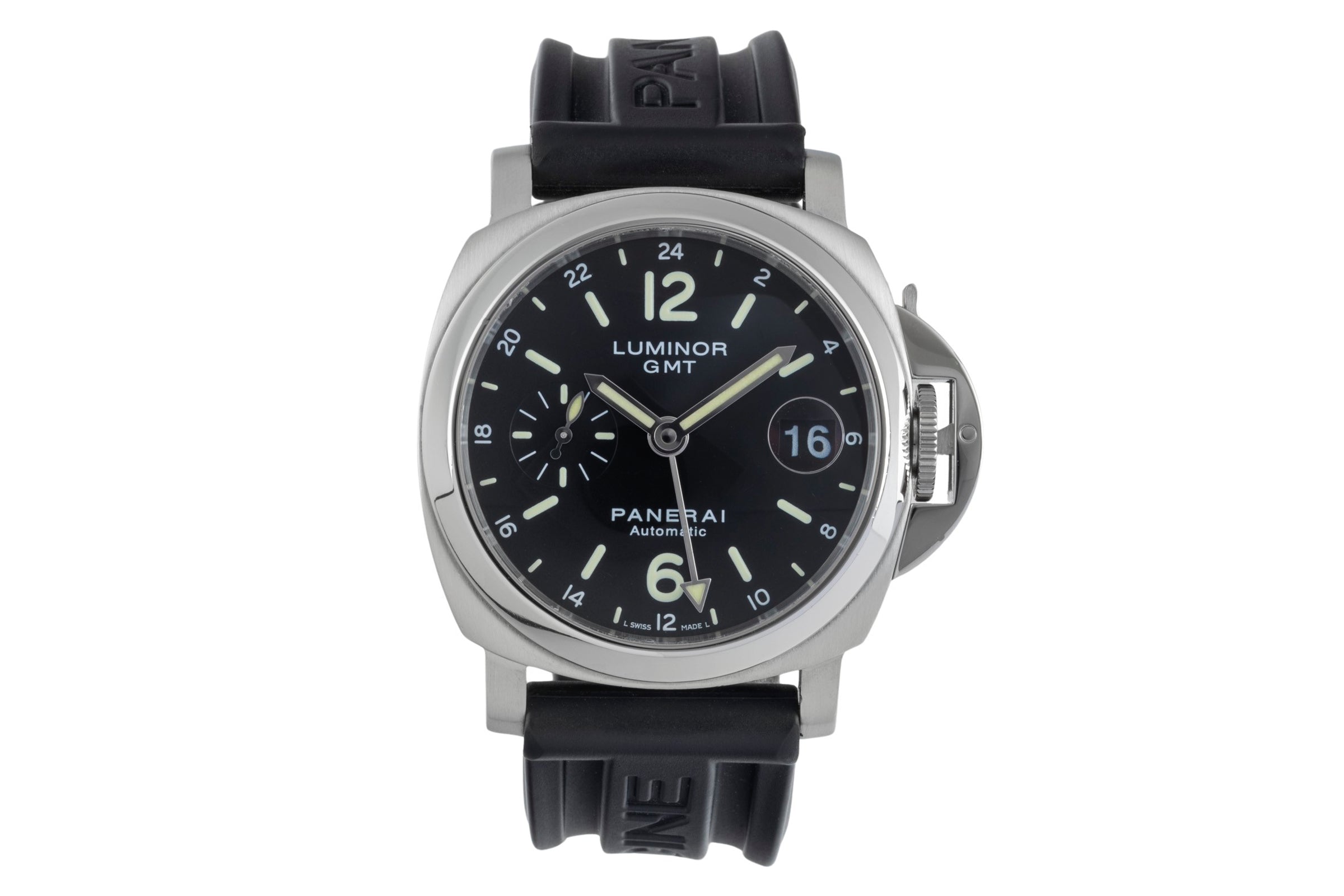 Panerai Luminor GMT steel automatic men's watch PAM00244  [2505030]