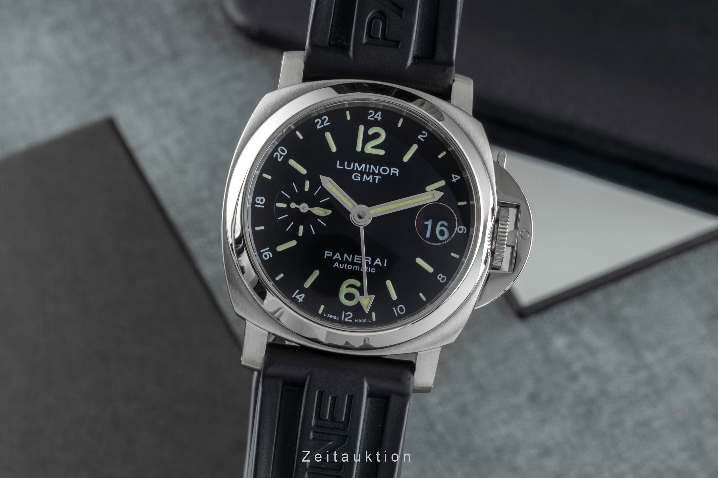Panerai Luminor GMT steel automatic men's watch PAM00244  [2505030]