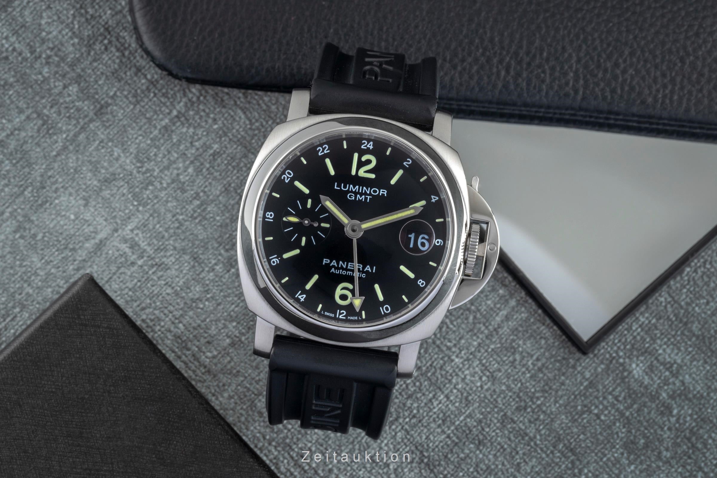 Panerai Luminor GMT acier automatique montre pour hommes PAM00244  [2505030]