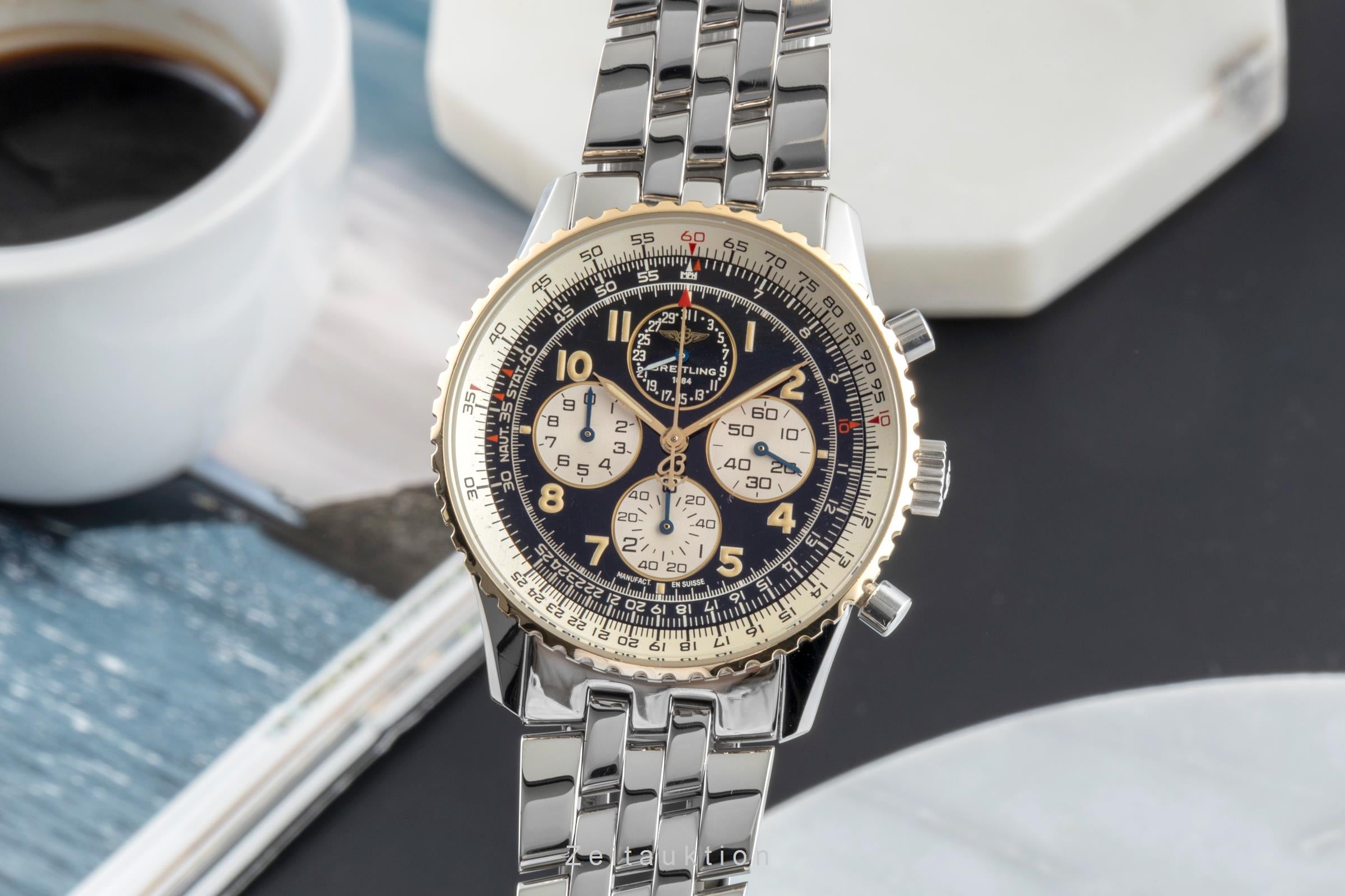 Breitling Navitimer Chronograph Stahl / Gold Automatik Herrenuhr Ref. D33030  [2505031]