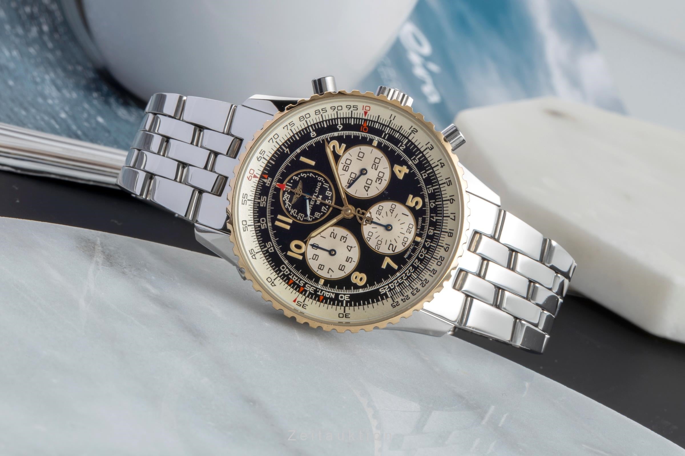 Breitling Navitimer Chronograph Stahl / Gold Automatik Herrenuhr Ref. D33030  [2505031]