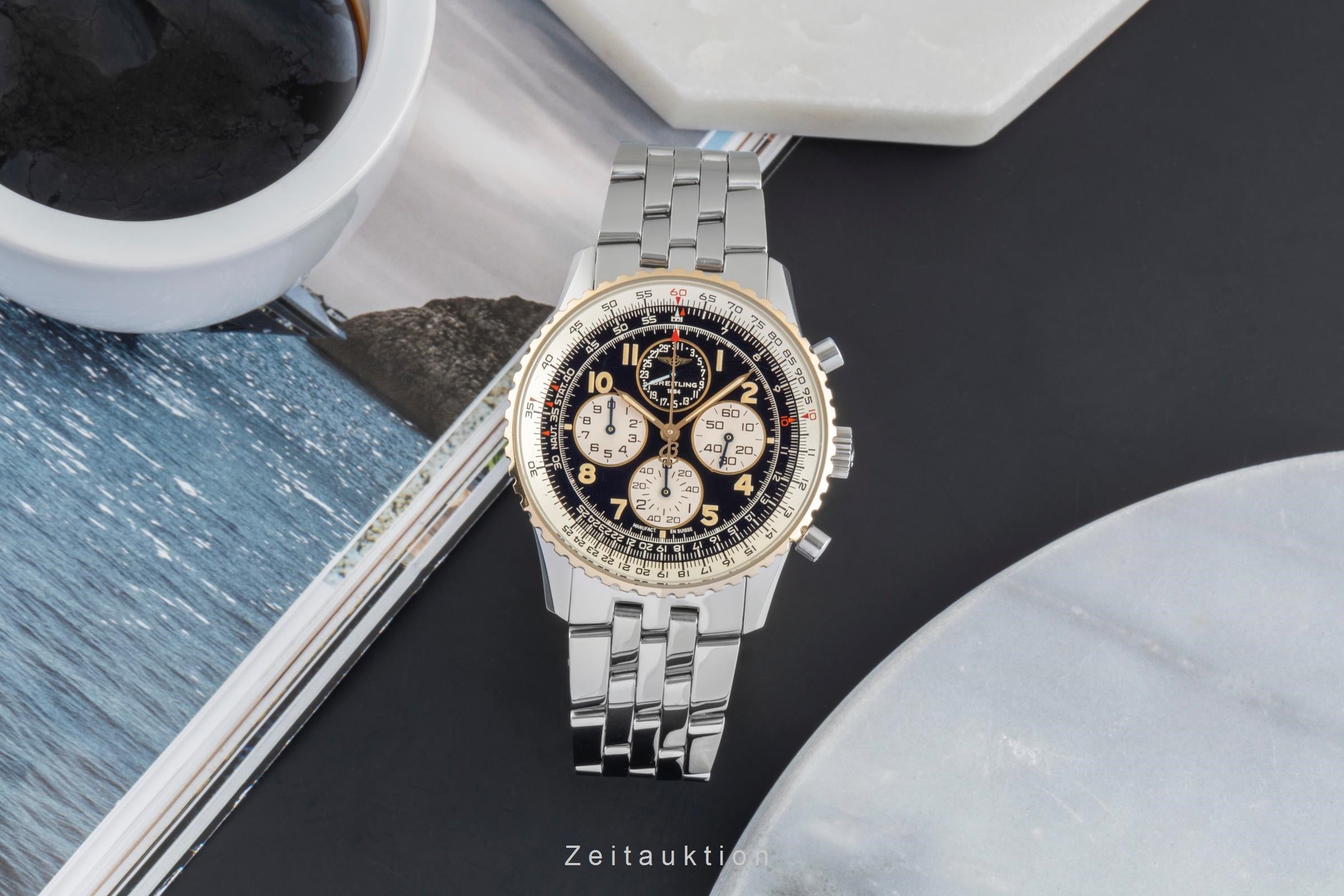 Breitling Navitimer Chronograph Stahl / Gold Automatik Herrenuhr Ref. D33030  [2505031]