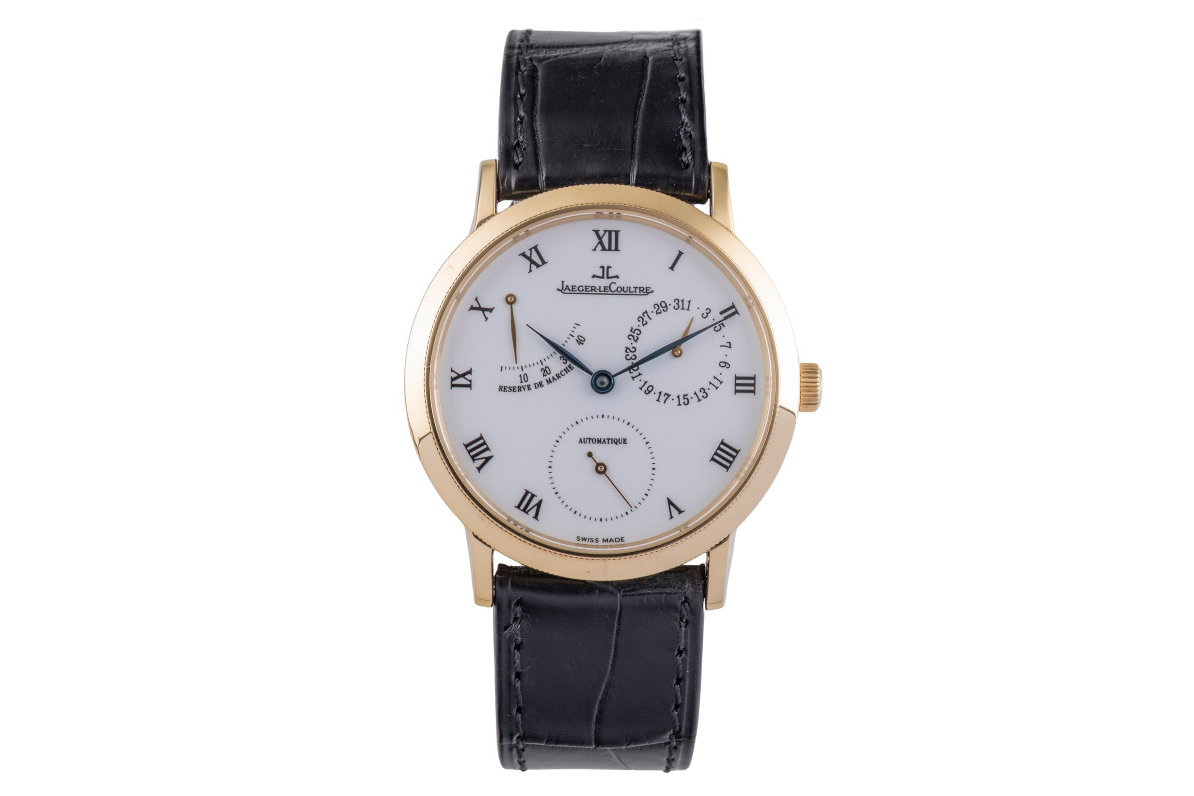 Jaeger LeCoultre Gentilhomme or 18 ct automatique montre pour hommes 155.140.930  , 155.1.93  [2505037]