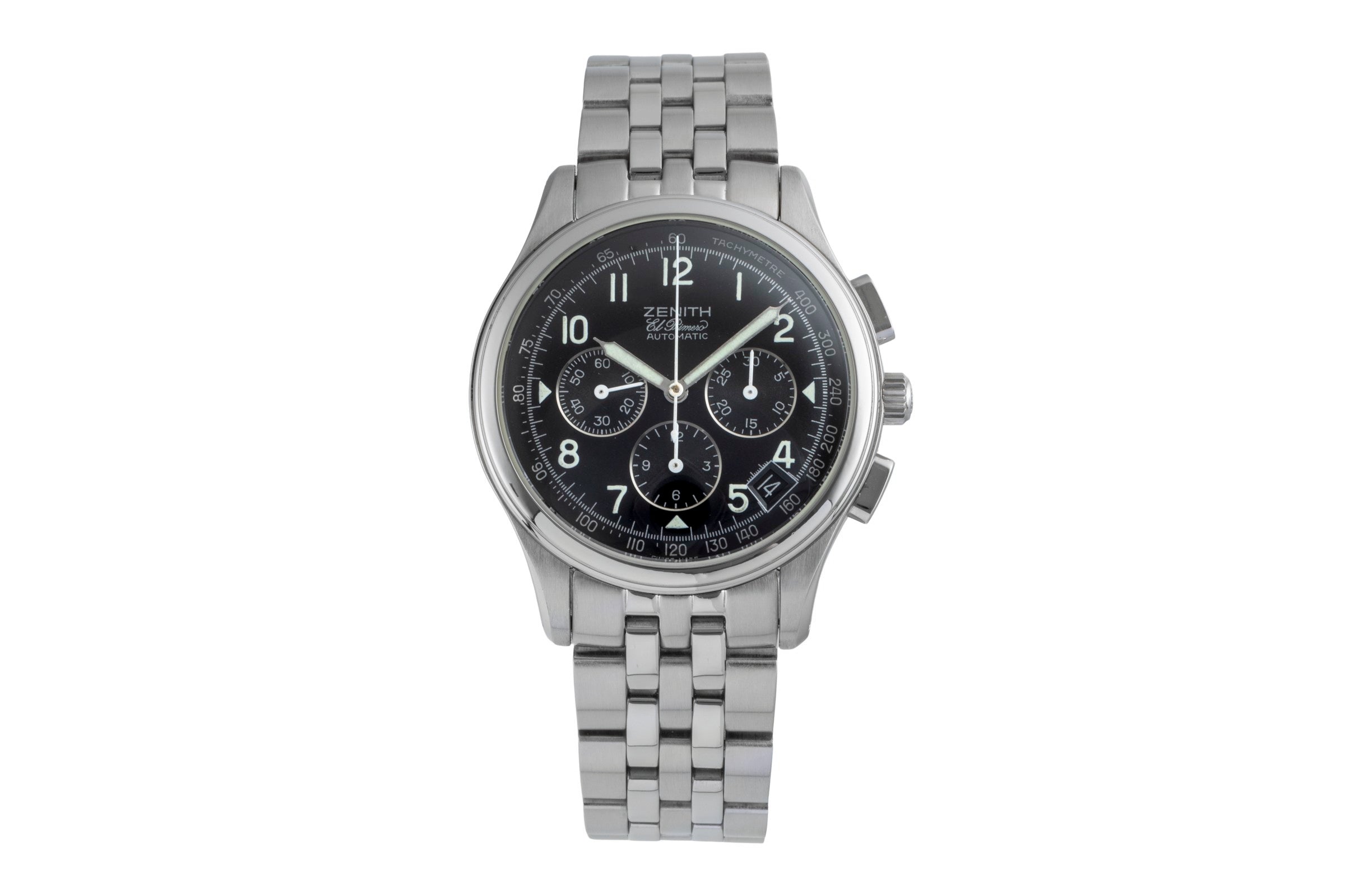 Zenith El Primero chronographe acier automatique montre pour hommes 02.0500.400  [2505042]