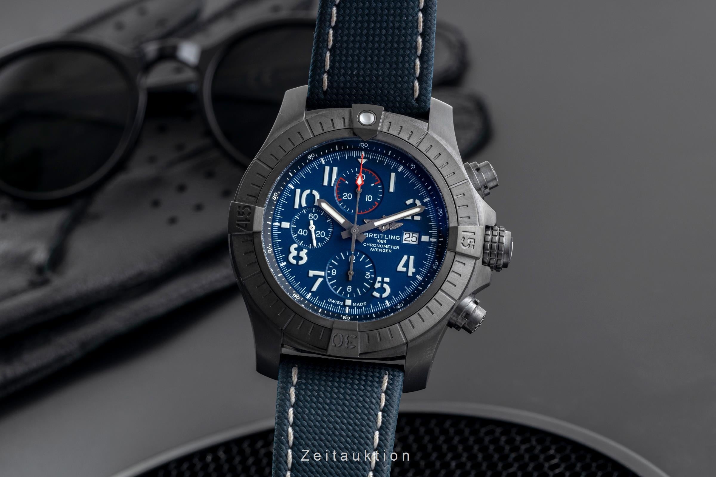 Breitling Super Avenger 48 Night Mission Chronograph V13375101C1X1 B&P 2021 [2505049]