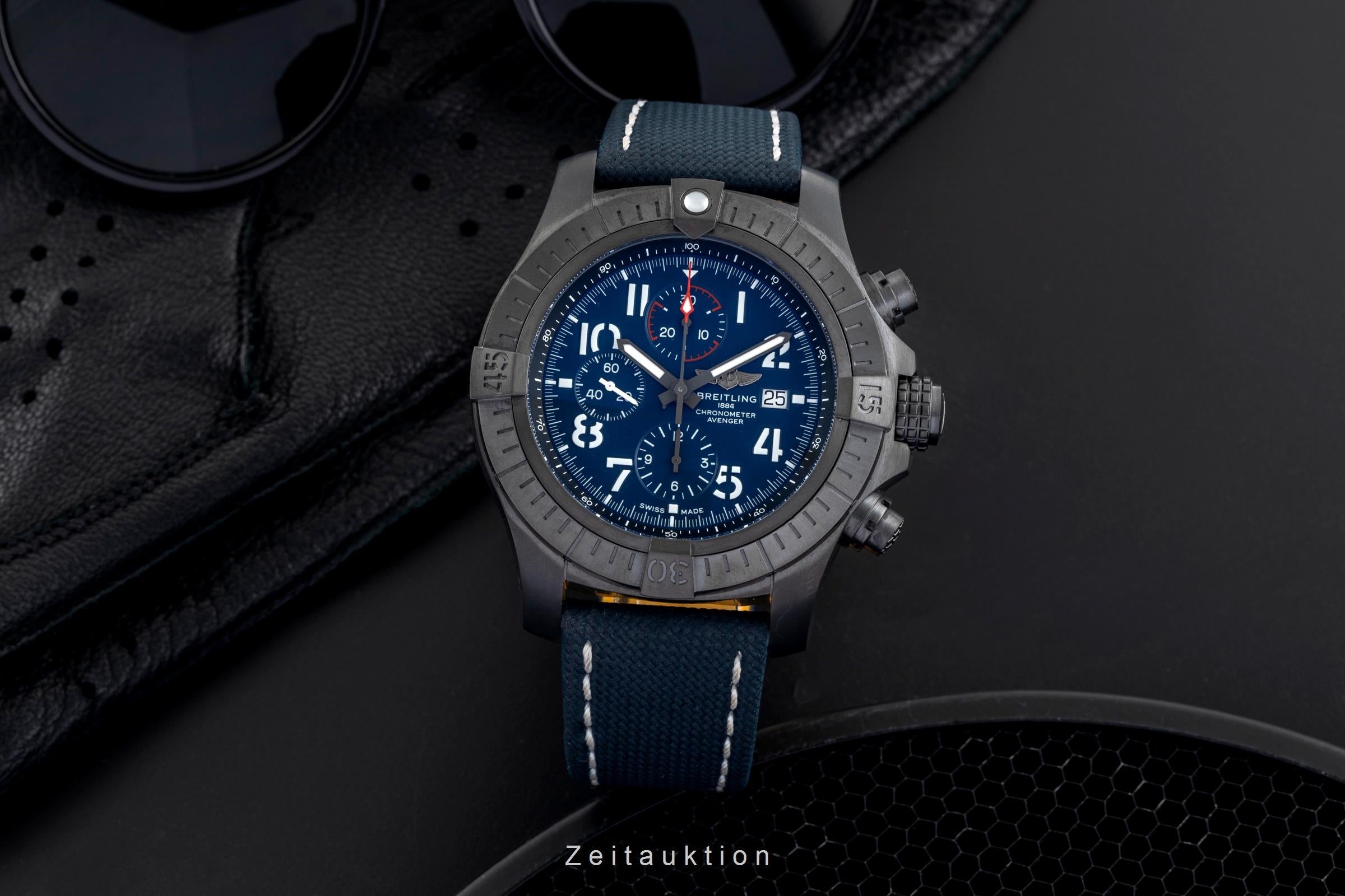 Breitling Super Avenger 48 Night Mission Chronograph V13375101C1X1 B&P 2021 [2505049]