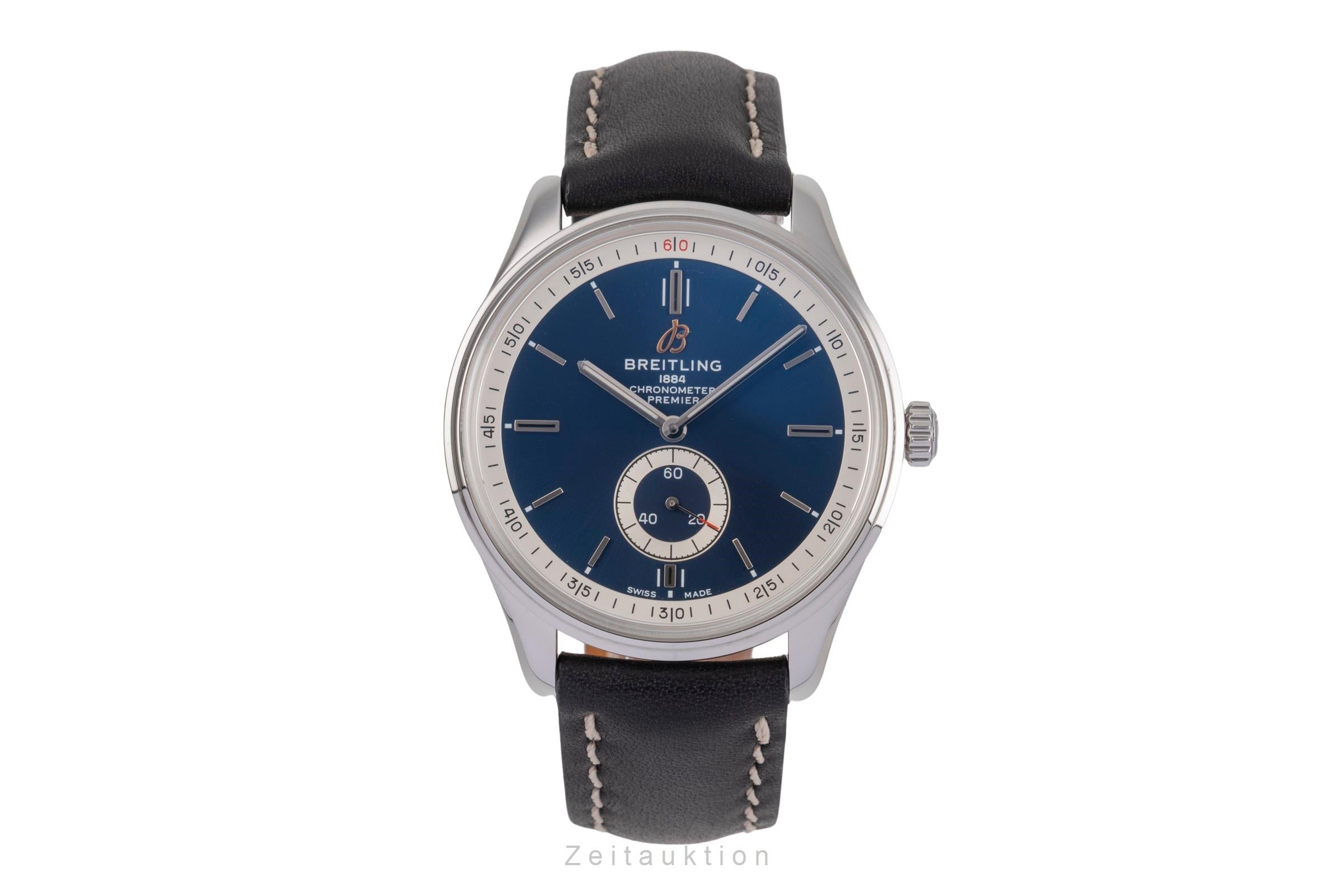 Breitling Premier Stahl Automatik Herrenuhr Ref A37340351C1P2 Box & Papiere 2018 [2505053]