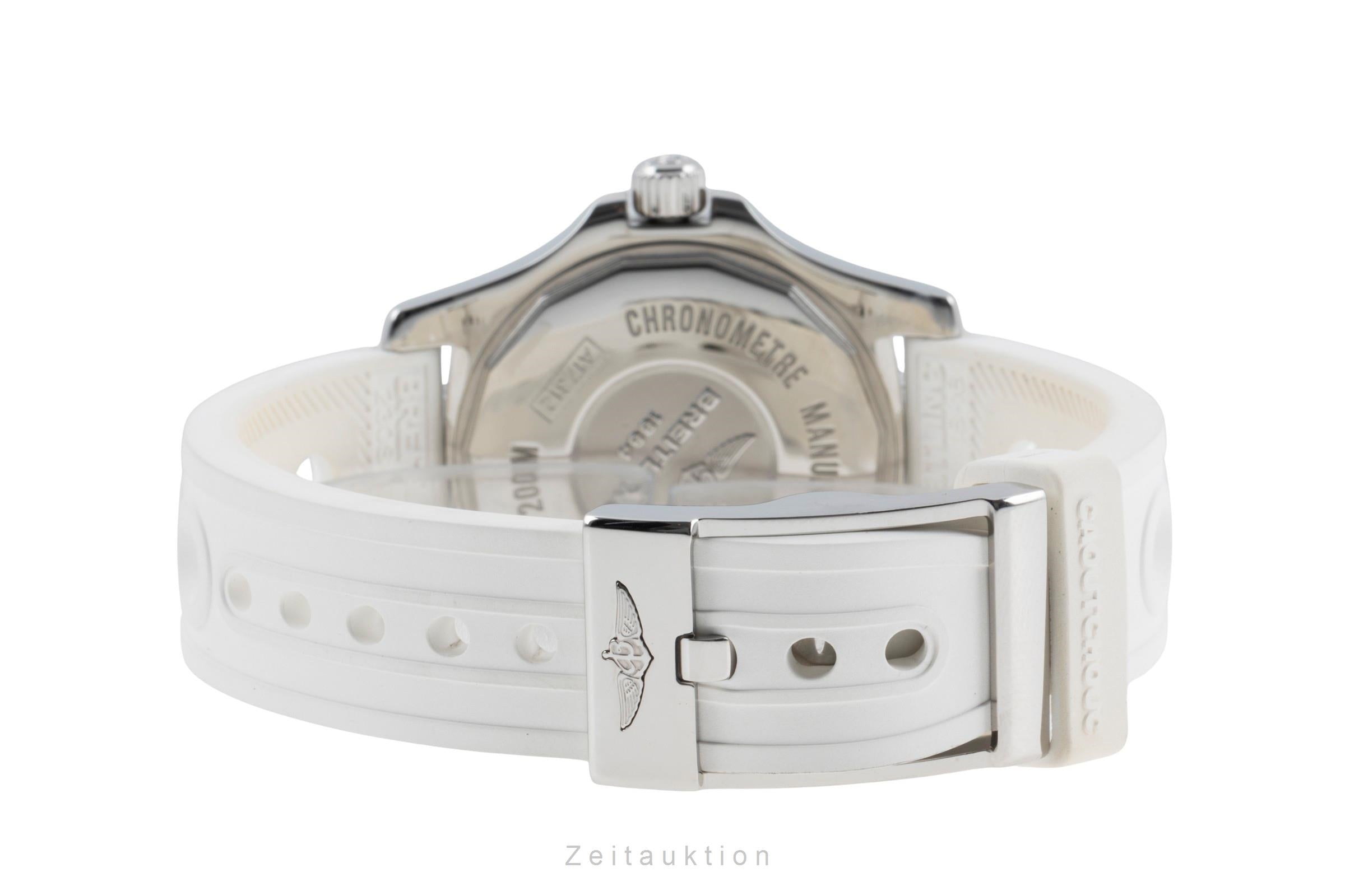 Breitling Superocean II 36 White Automatik Medium Size Ref. A17312D2/A775 B&P [2505054]