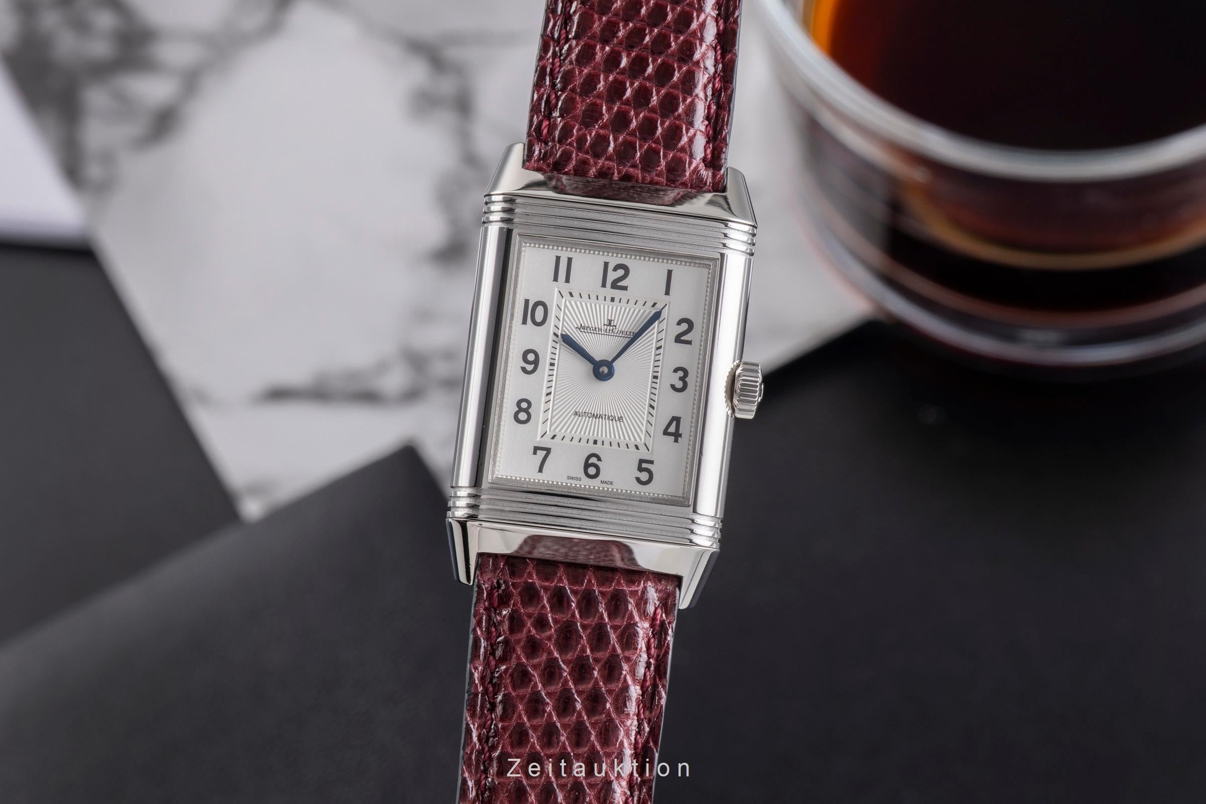Jaeger LeCoultre Reverso Stahl Automatik Damenuhr Ref. Q2578420 212.8.76 B&P [2505055]