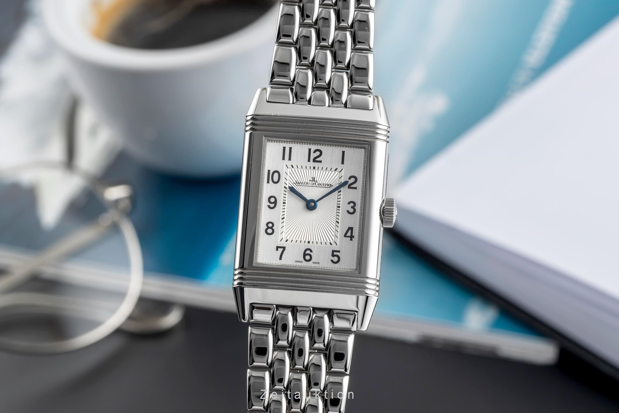 Jaeger LeCoultre Reverso acier à remontage manuel unisexe Q2548120 , 212.8.62  [2505057]