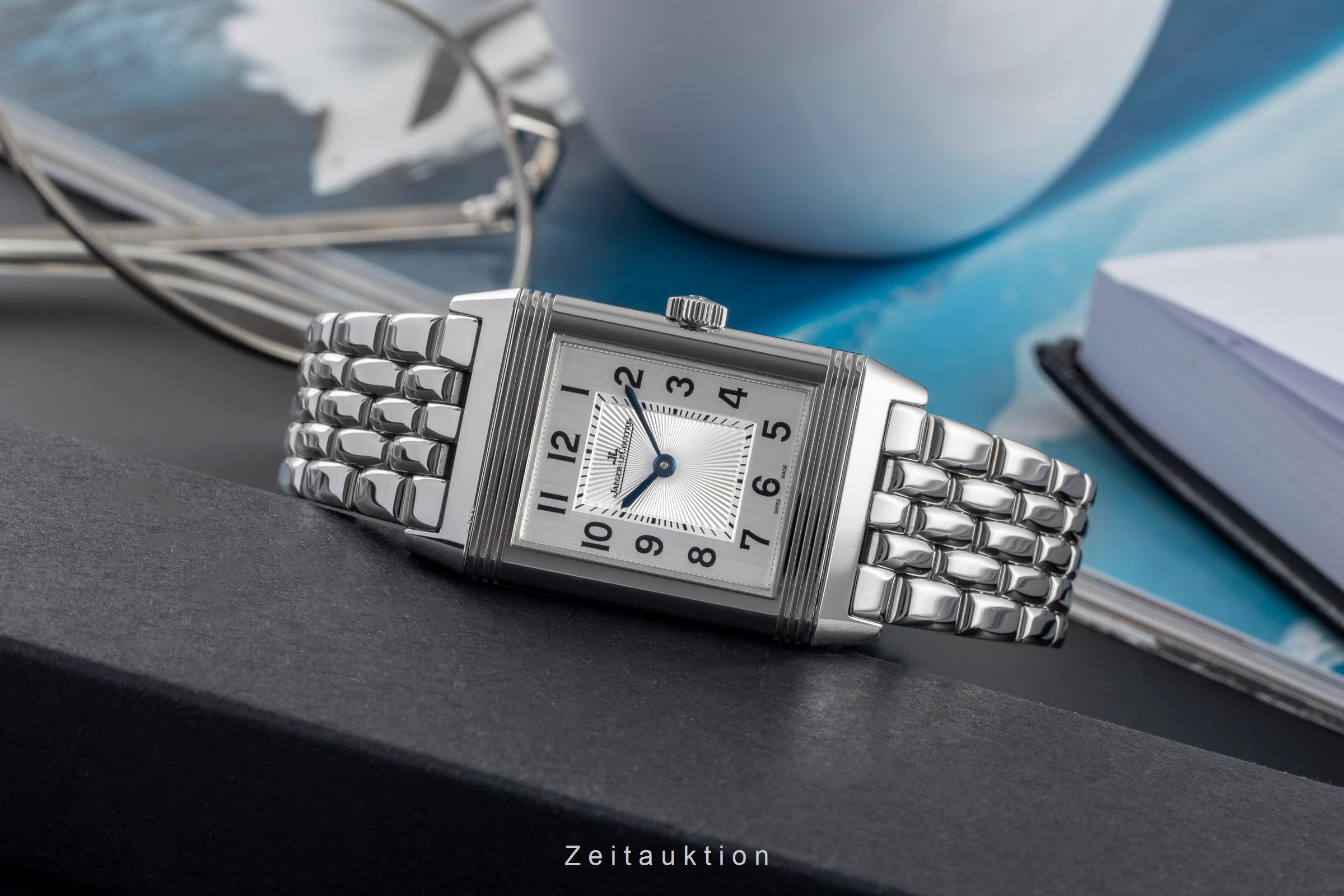Jaeger LeCoultre Reverso acier à remontage manuel unisexe Q2548120 , 212.8.62  [2505057]