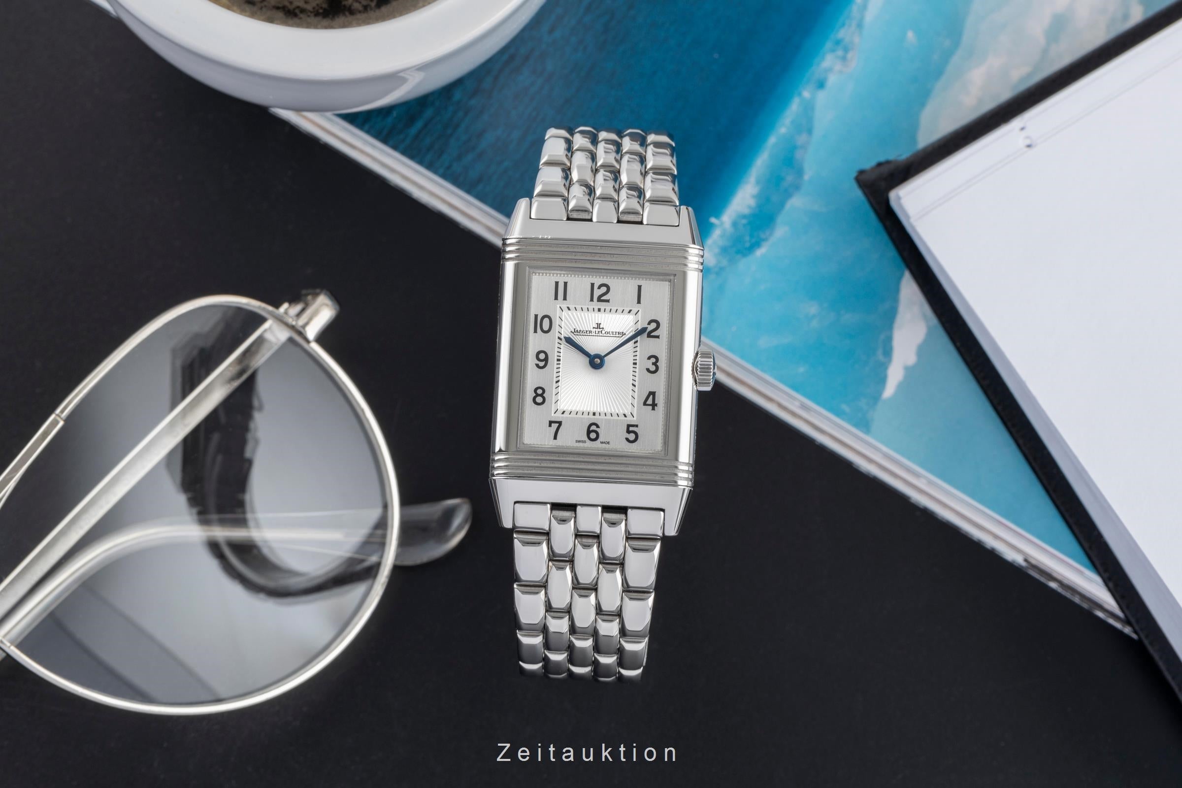 Jaeger LeCoultre Reverso acier à remontage manuel unisexe Q2548120 , 212.8.62  [2505057]
