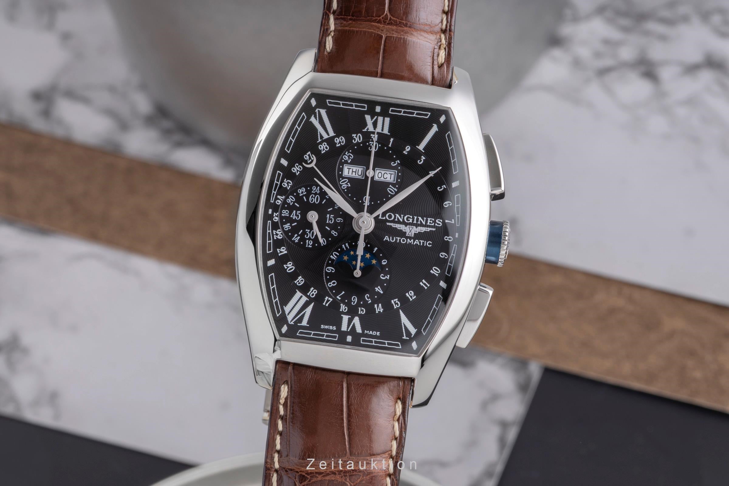 Longines Evidenza Chronograph Calendar Stahl Automatik L2.688.4  [2505061]