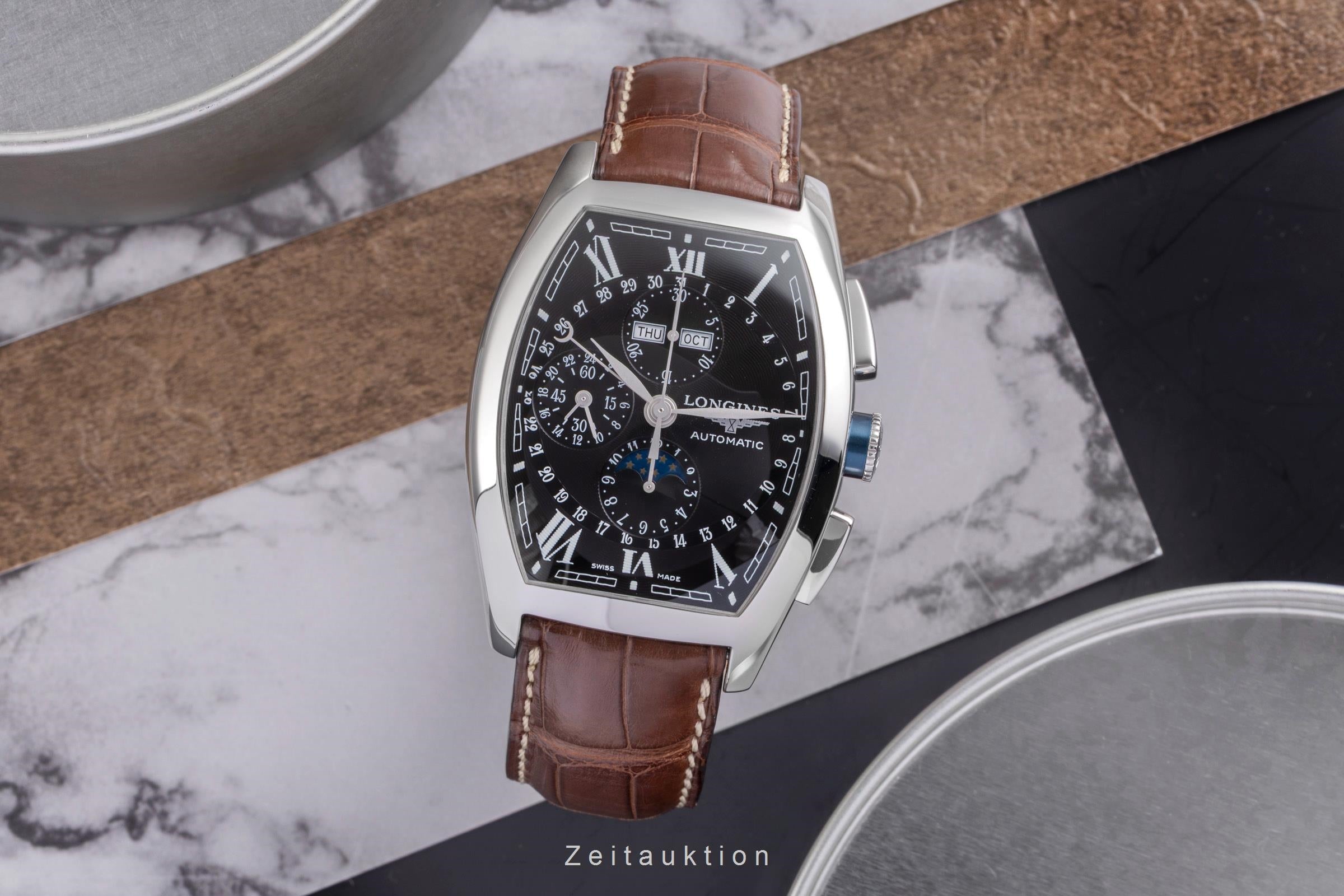 Longines Evidenza Chronograph Calendar Stahl Automatik L2.688.4  [2505061]