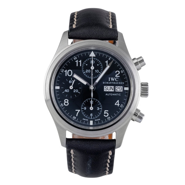 IWC Fliegerchronograph cronografo acciaio automatismo orologio da uomo IW370603 LP: 7700EUR  [2505069]