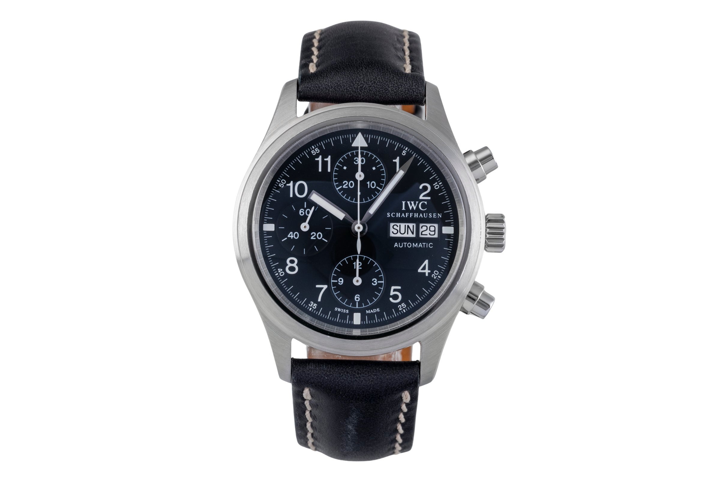 IWC Fliegerchronograph cronografo acciaio automatismo orologio da uomo IW370603 LP: 7700EUR  [2505069]