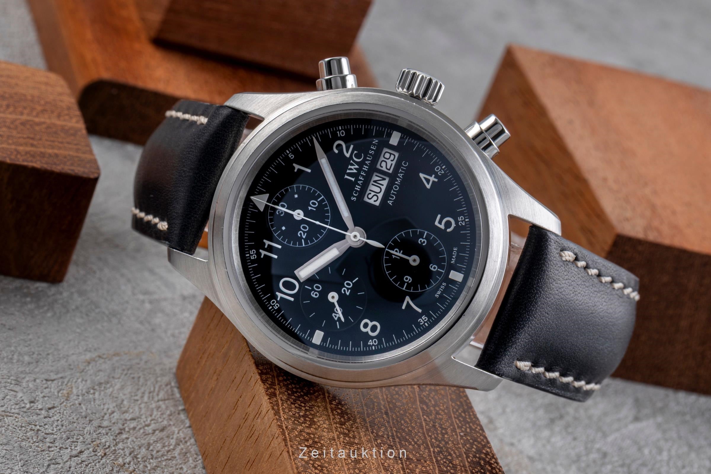 IWC Fliegerchronograph cronografo acciaio automatismo orologio da uomo IW370603 LP: 7700EUR  [2505069]