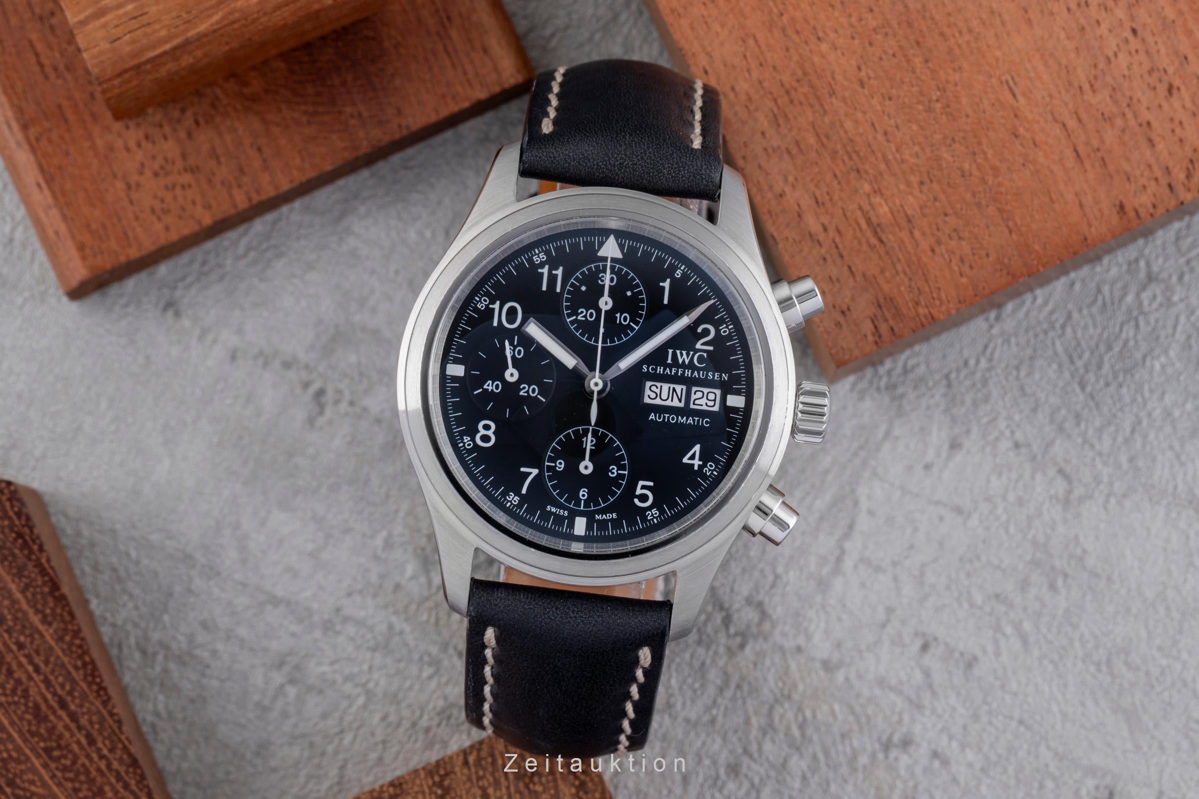 IWC Fliegerchronograph cronografo acciaio automatismo orologio da uomo IW370603 LP: 7700EUR  [2505069]