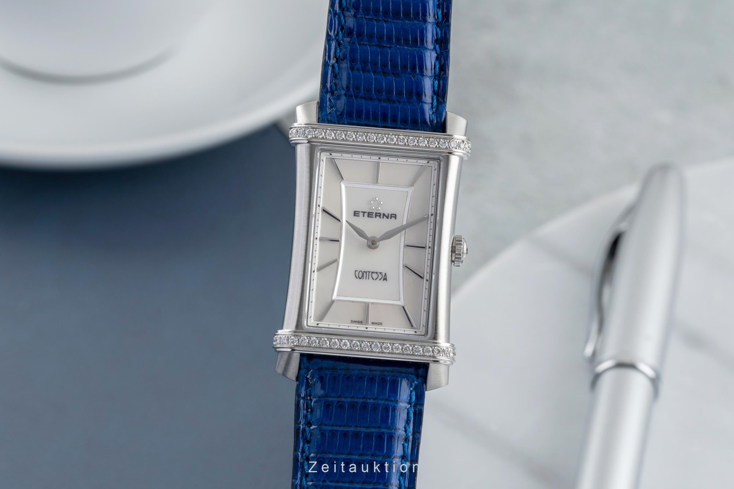 Eterna Contessa acero cuarzo reloj para damas  11241048661248  [2505073]