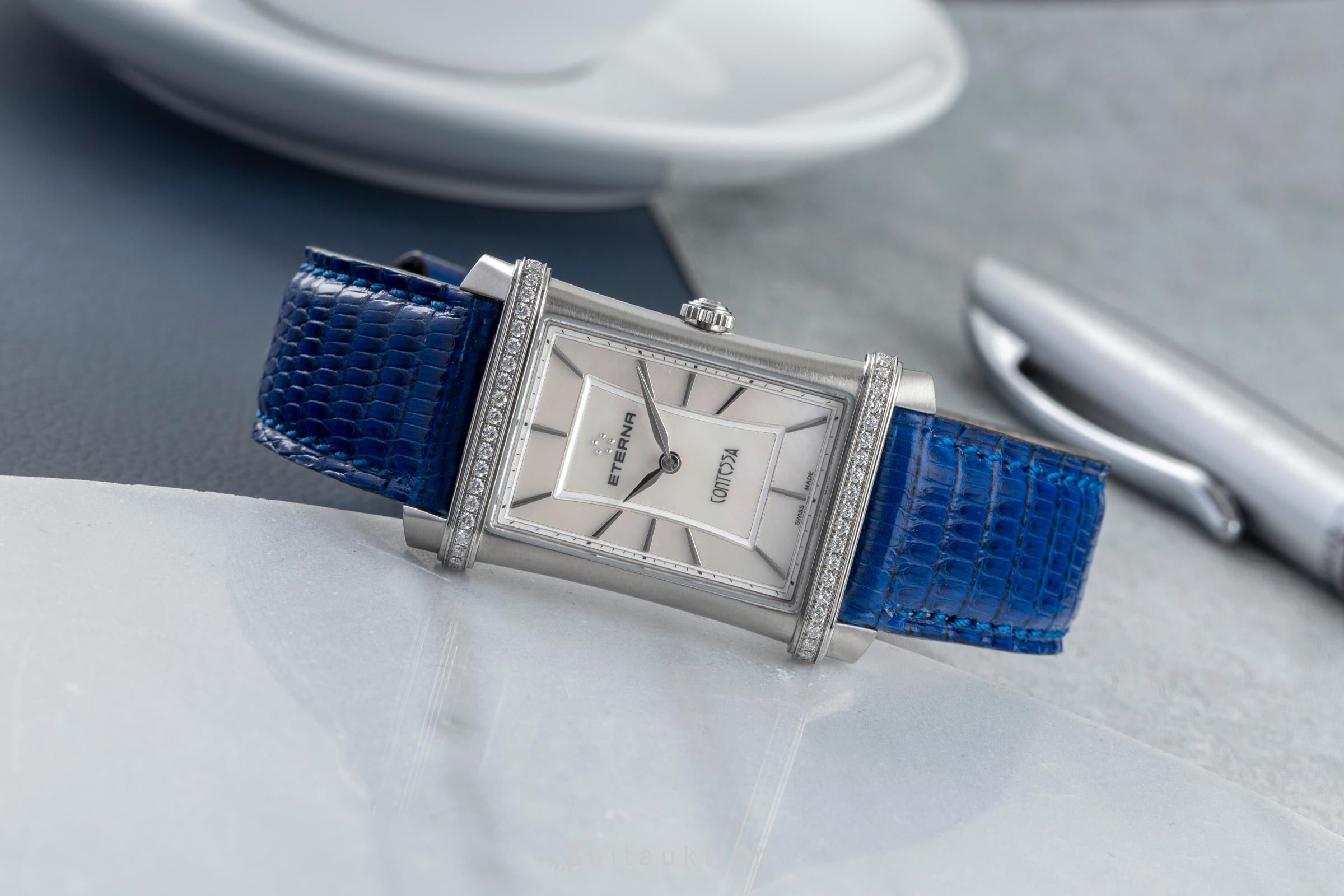 Eterna Contessa acero cuarzo reloj para damas  11241048661248  [2505073]