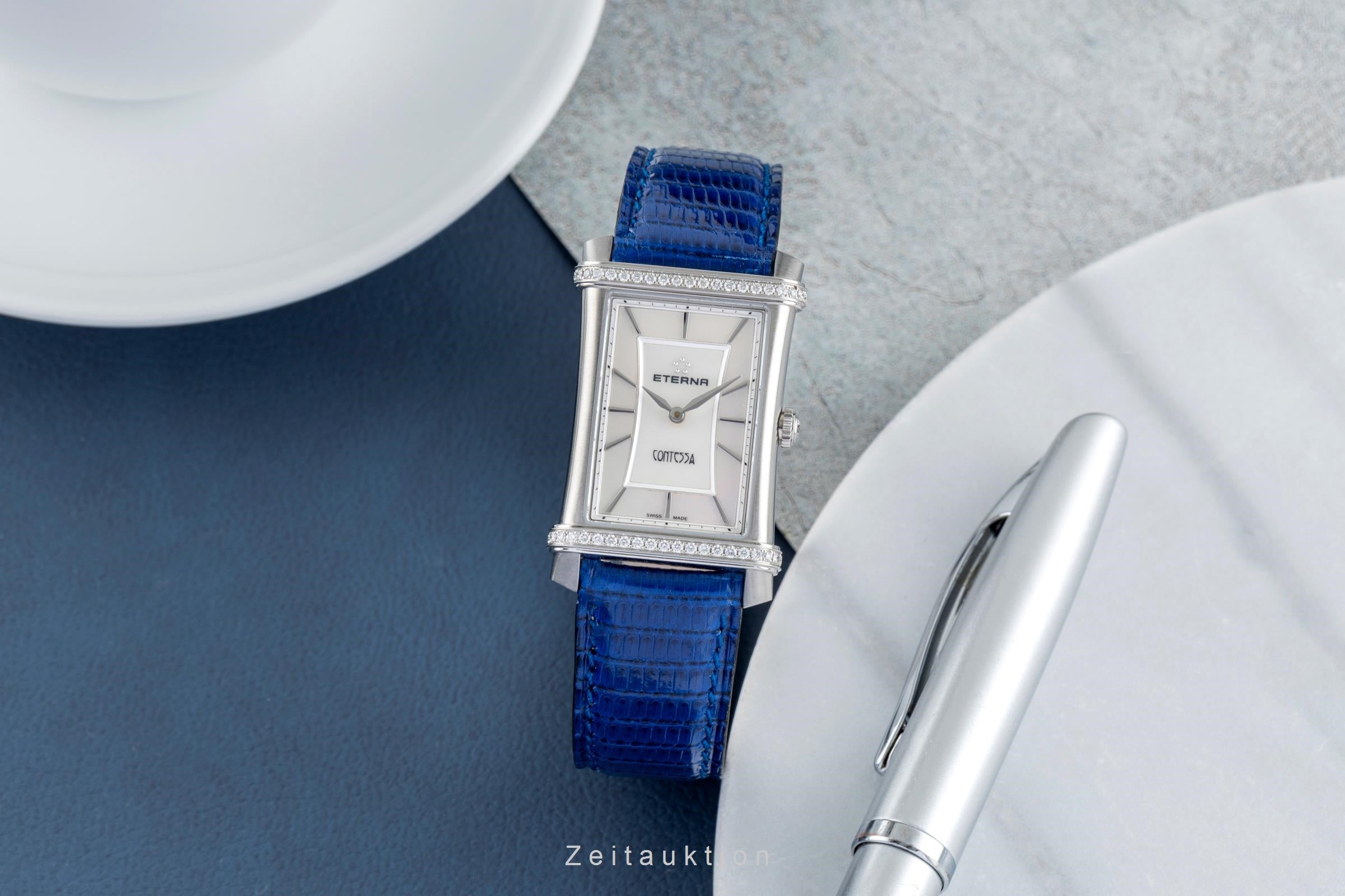 Eterna Contessa acero cuarzo reloj para damas  11241048661248  [2505073]