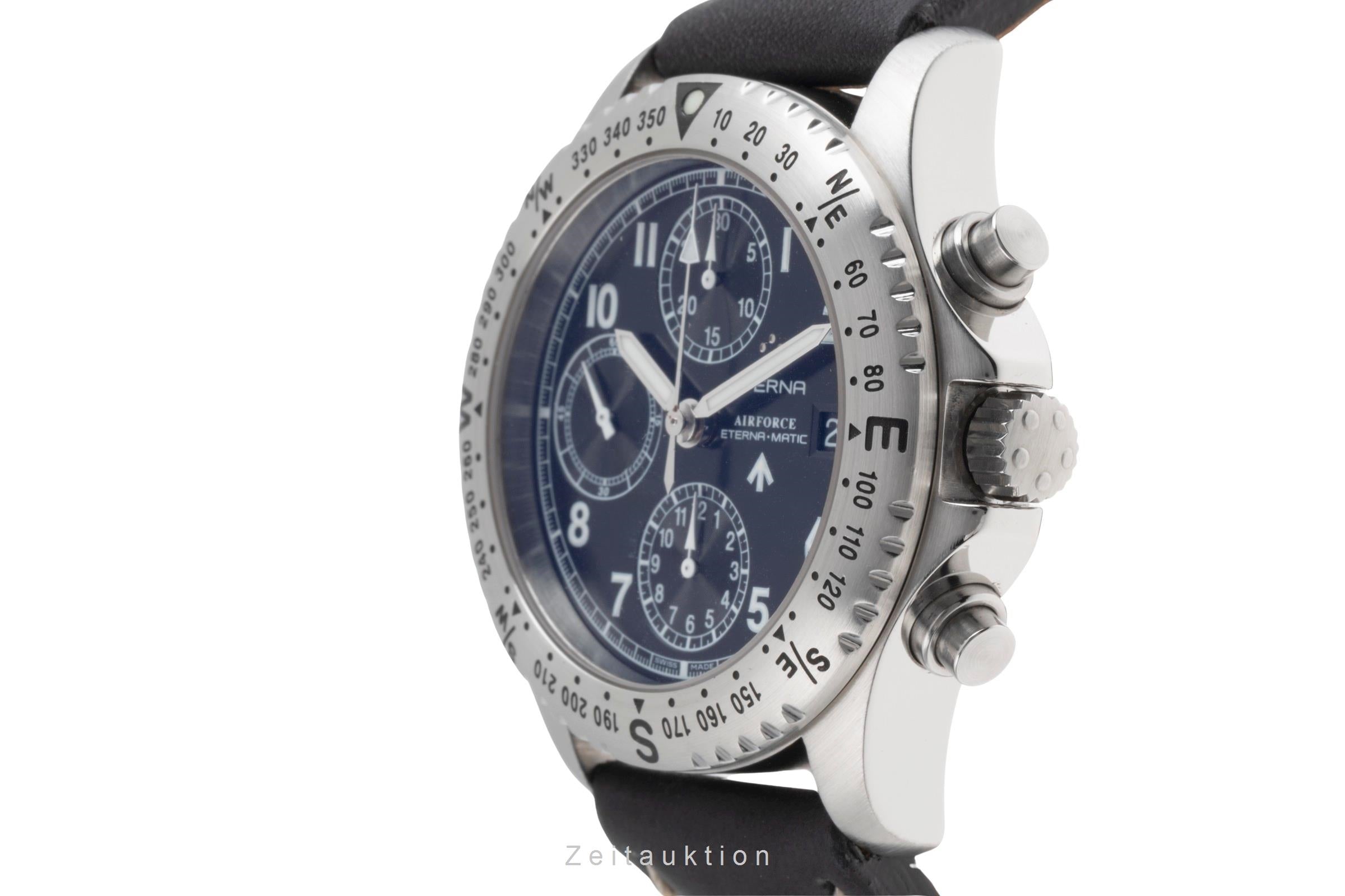 Eterna Matic Airforce Chronograph Edelstahl Automatik Herrenuhr Ref. 8418.41 [2505074]