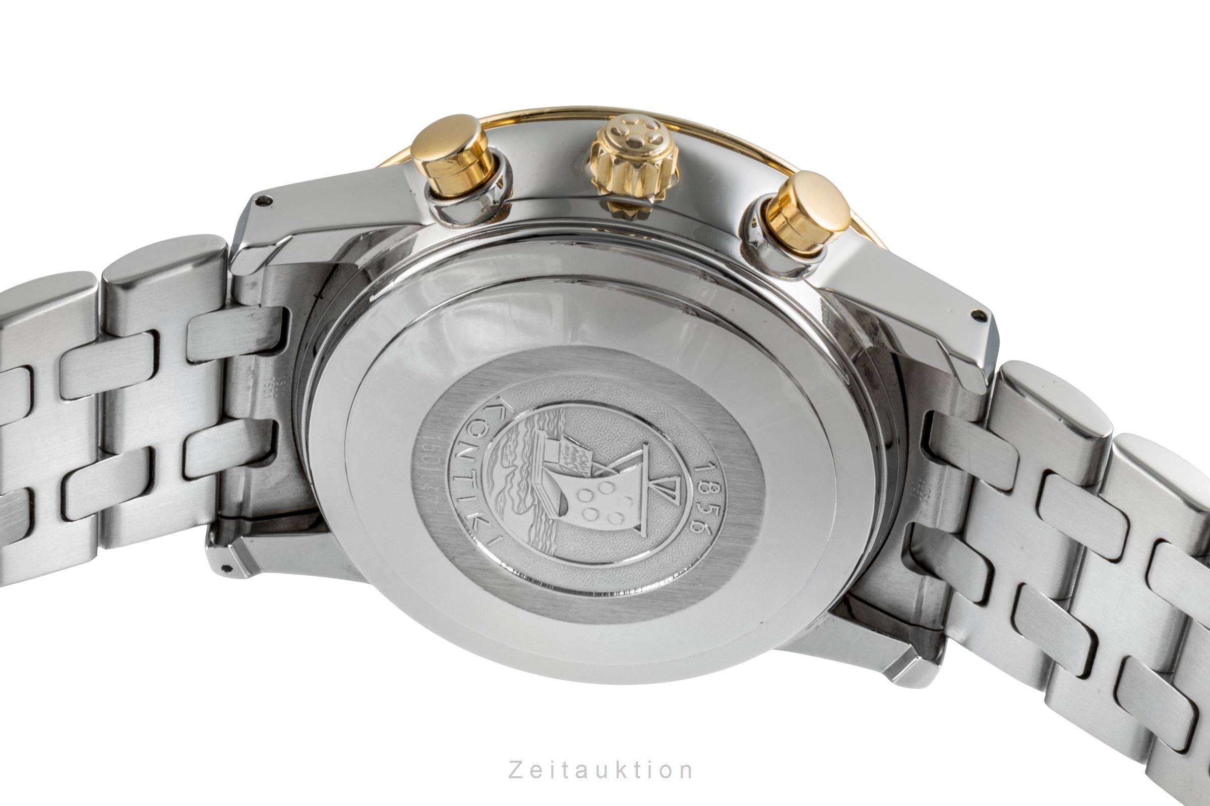 Eterna Kontiki chronographe acier / or  automatique montre pour hommes 674.1501.47S  [2505075]