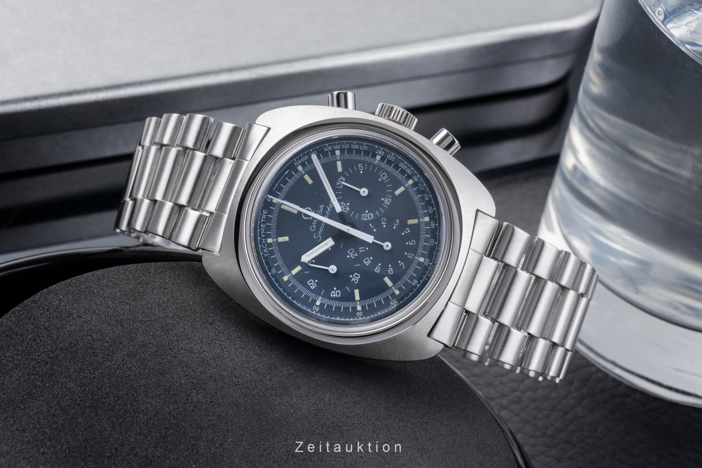 Omega Seamaster chronographe acier à remontage manuel montre pour hommes 145.029 Vintage  [2505077]