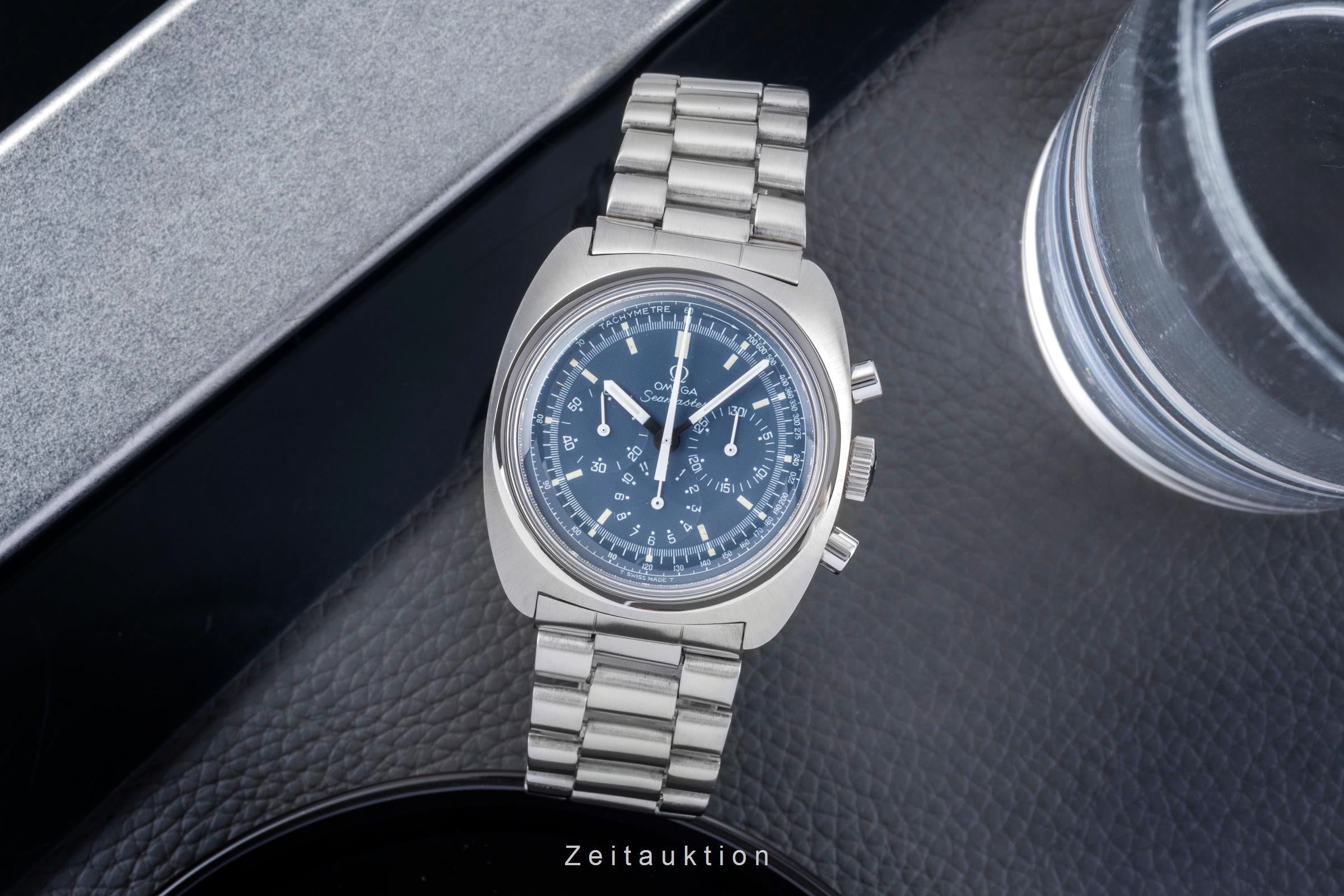 Omega Seamaster chronographe acier à remontage manuel montre pour hommes 145.029 Vintage  [2505077]