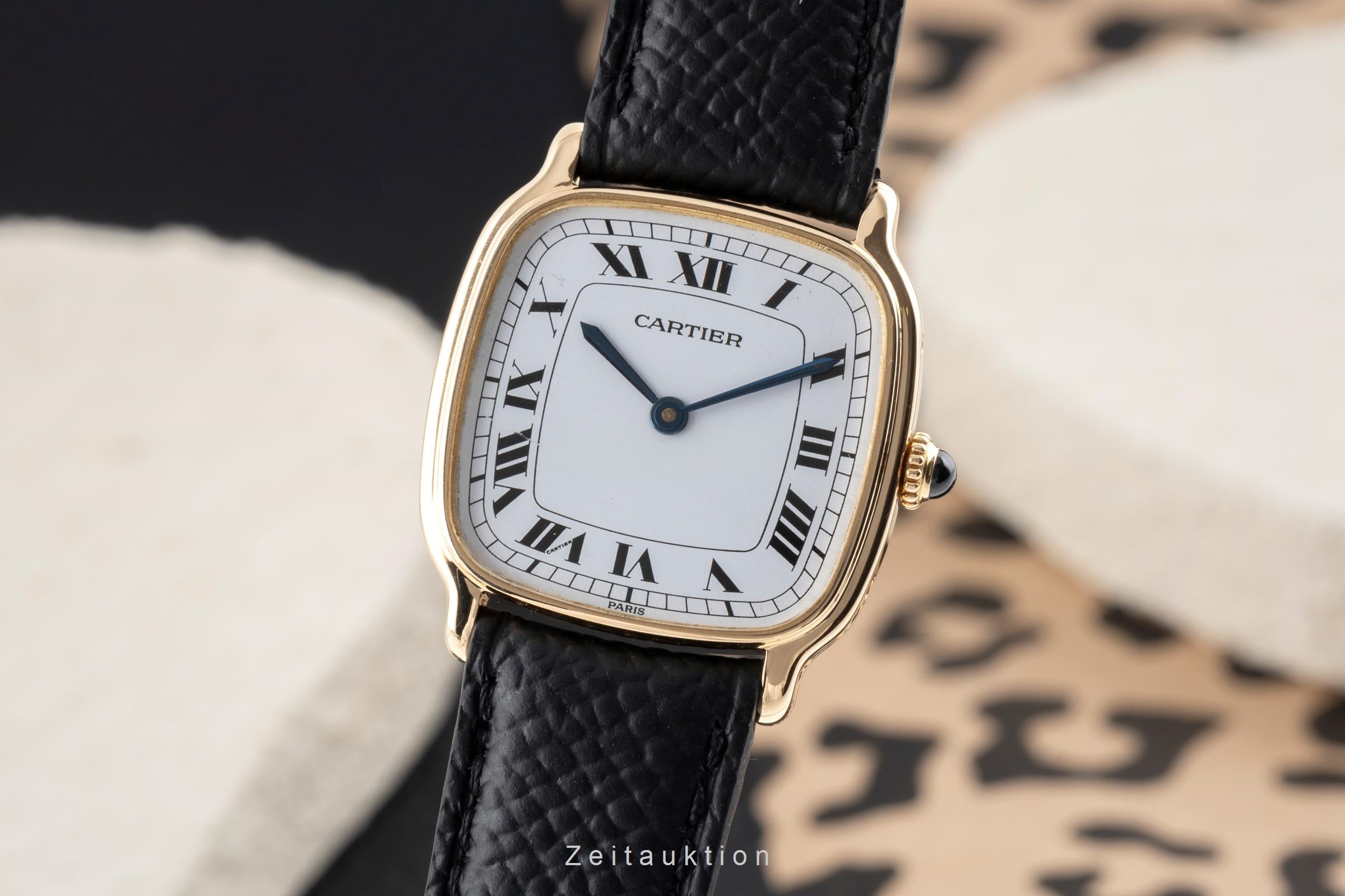 Cartier Chambord 18 ct gold manual winding Kal. 107 Ref. 10715