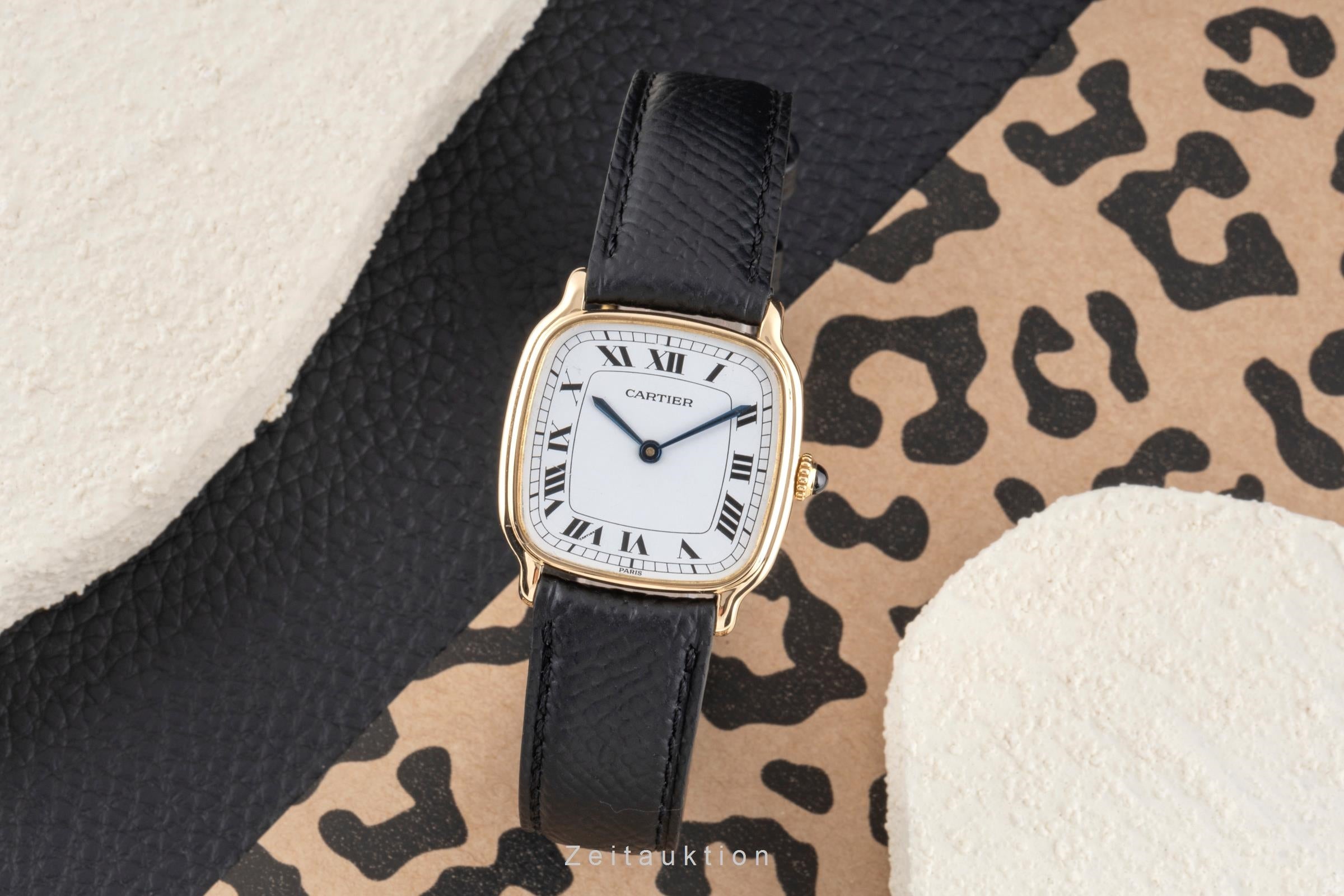 Cartier Chambord 18 ct gold manual winding Kal. 107 Ref. 10715